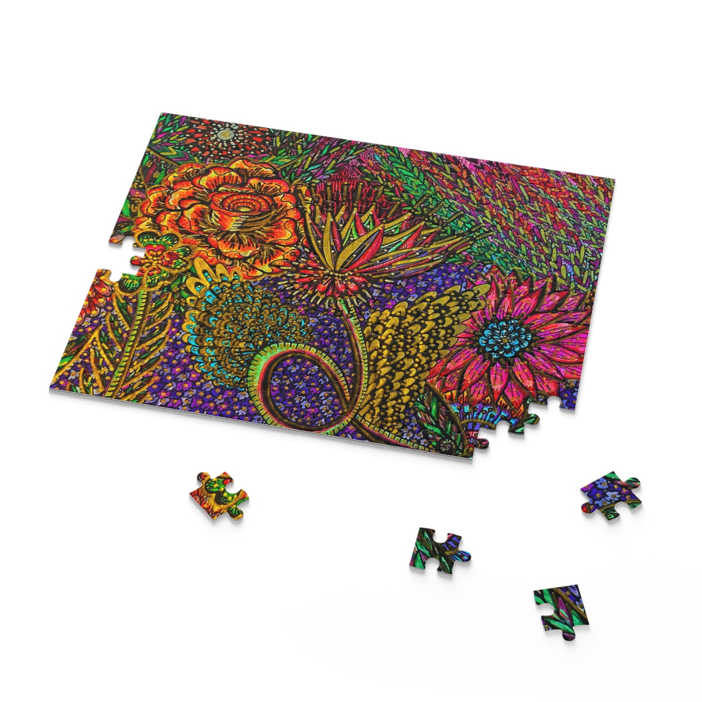 Floral Puzzle (120, 252, 500-Piece)Abstract Surreal JigSaw Puzzle, Birthday Gift, Gifts For Bridesmaids