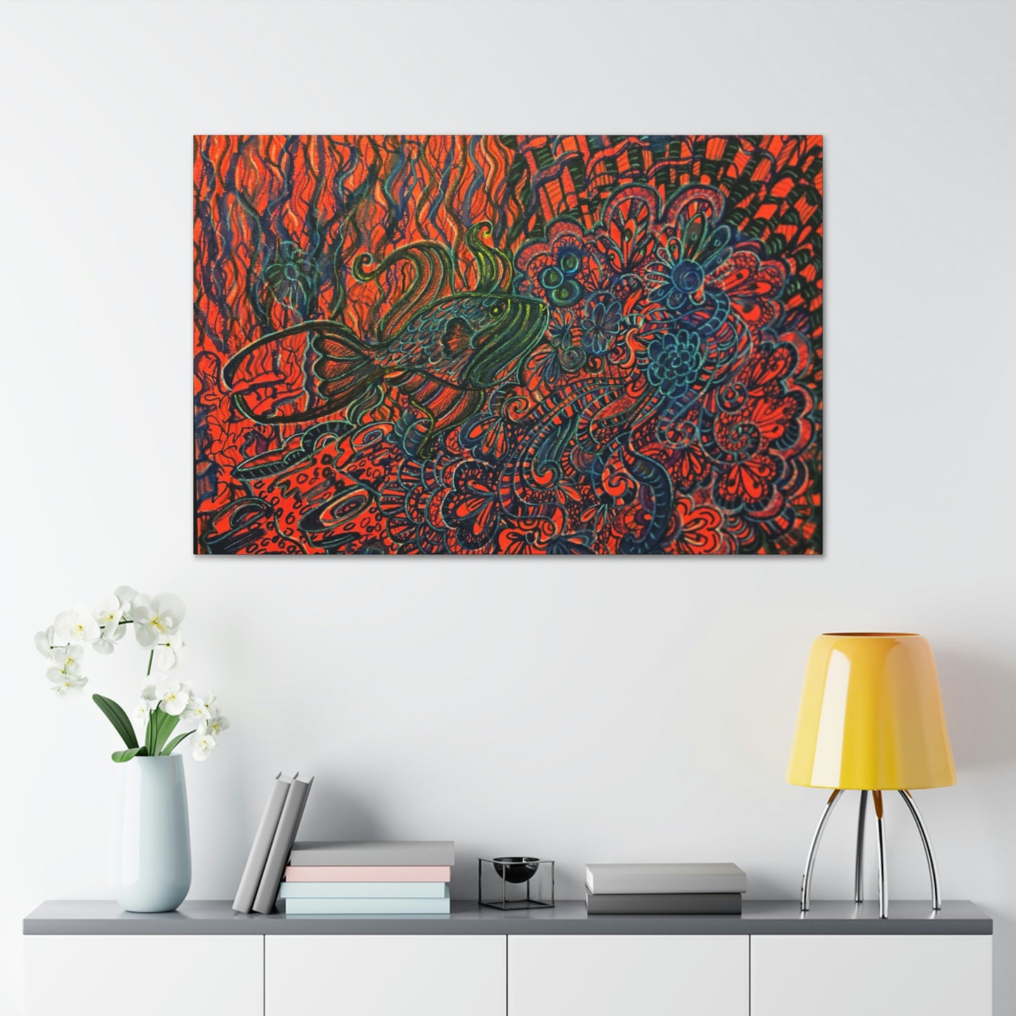 Hidden Trigger Fish, Fashion, Abstract, Friendship, Inspiration Wall Art