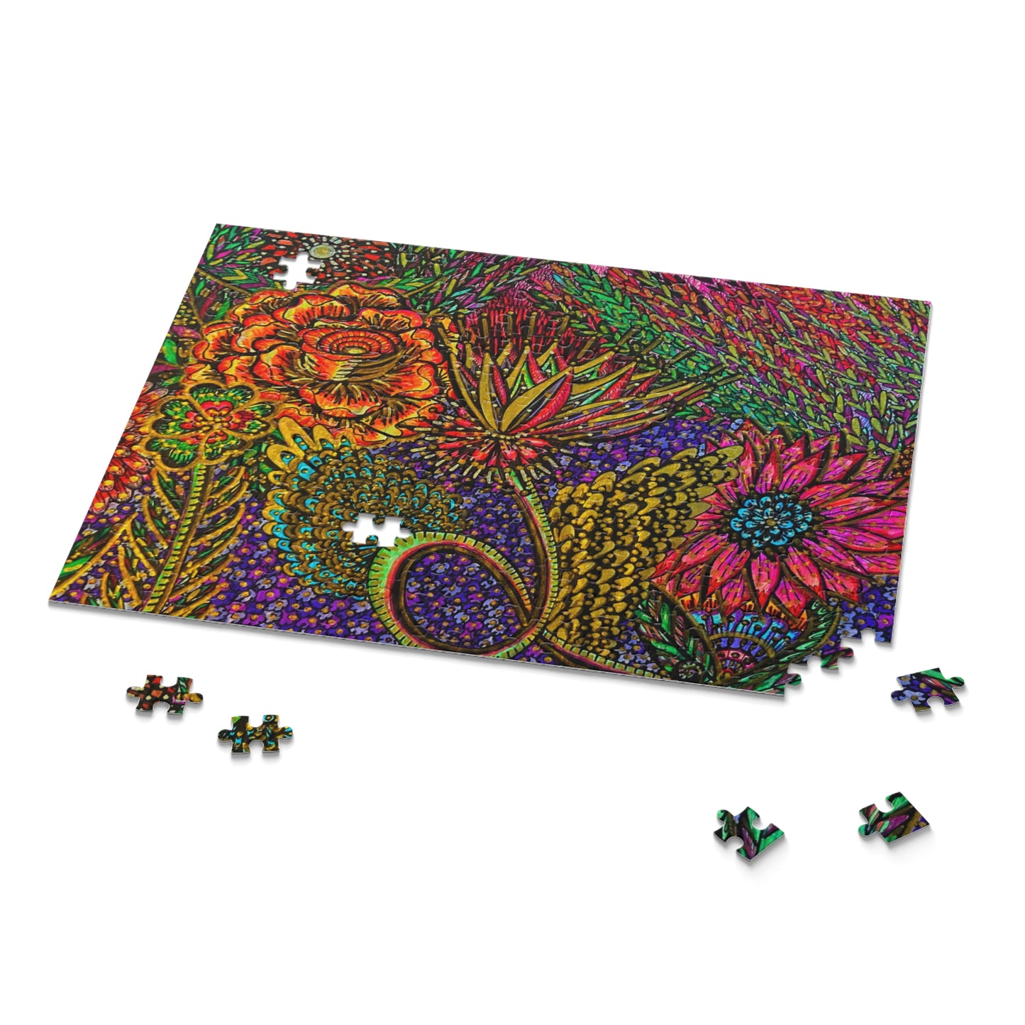 Floral Puzzle (120, 252, 500-Piece)Abstract Surreal JigSaw Puzzle, Birthday Gift, Gifts For Bridesmaids