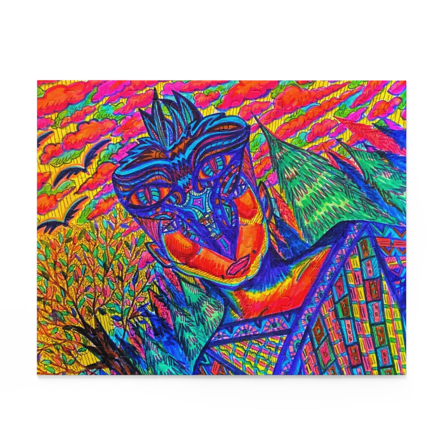 Abstract, Surreal Spirit Walker Puzzle (120, 252, 500-Piece)JigSaw Puzzle, Birthday Gift, Gifts For Bridesmaids
