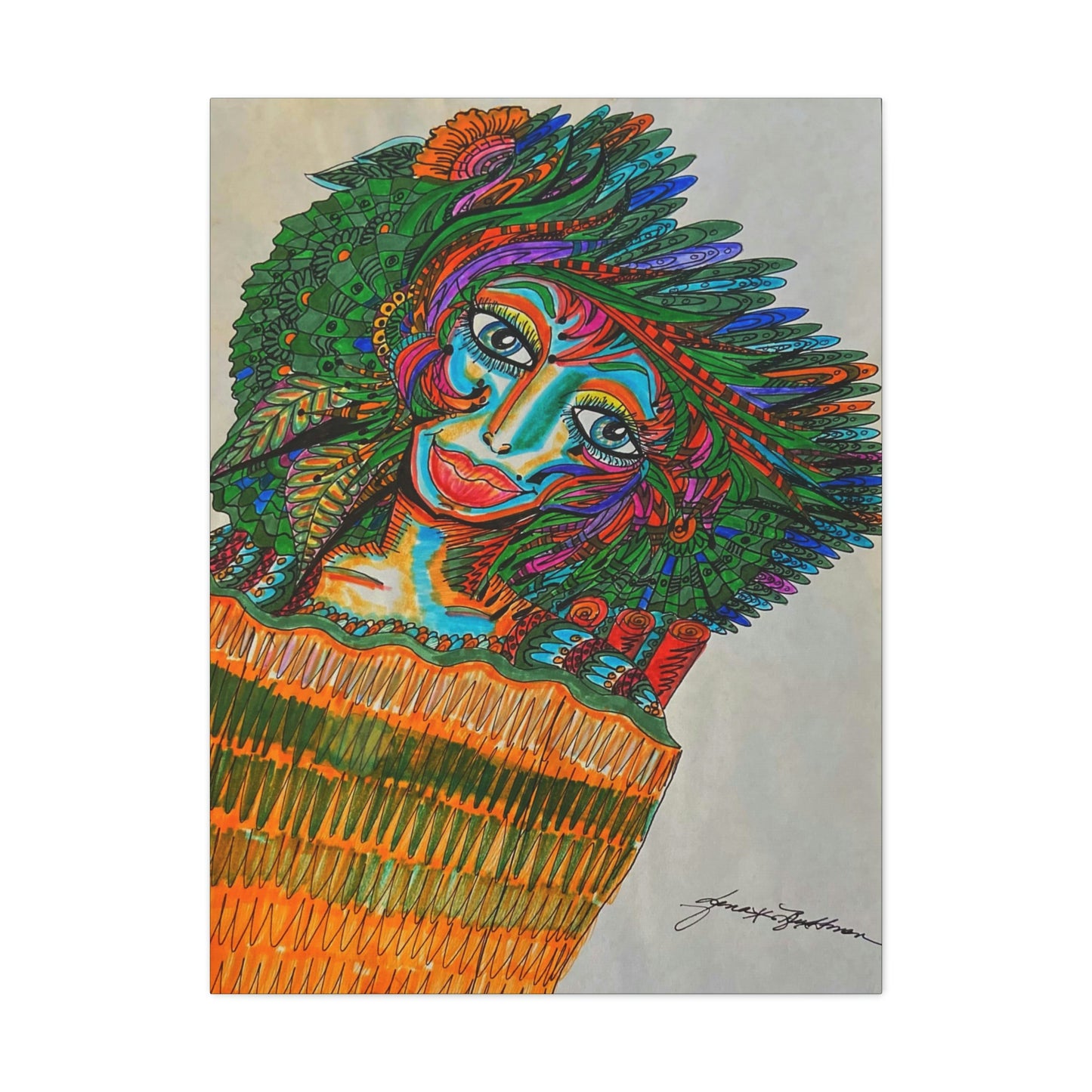 Abstract, Surreal, Funky Woman, Friendship, Inspiration Wall Art