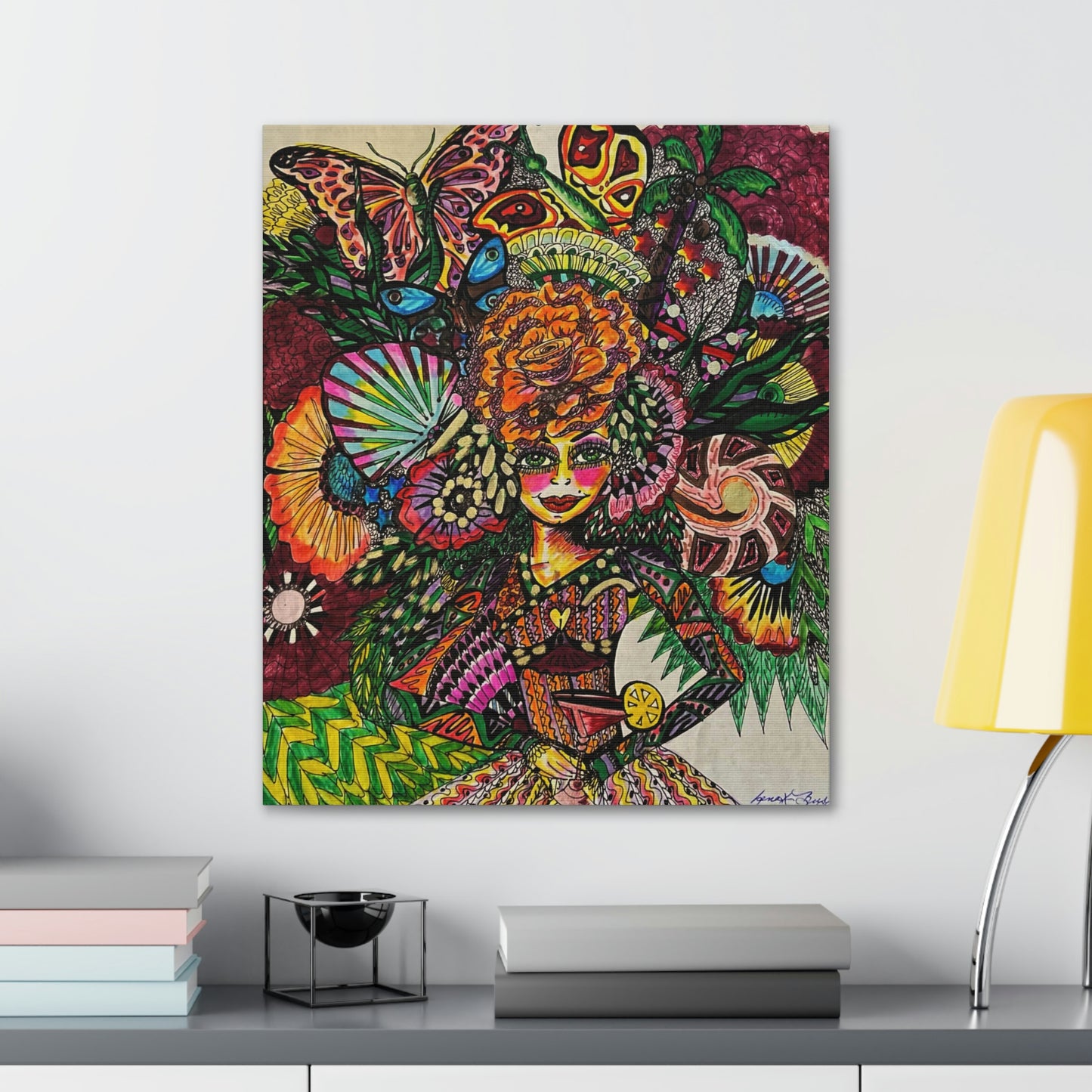 Abstract, Surreal, Funky Woman, Friendship, Inspiration Wall Art
