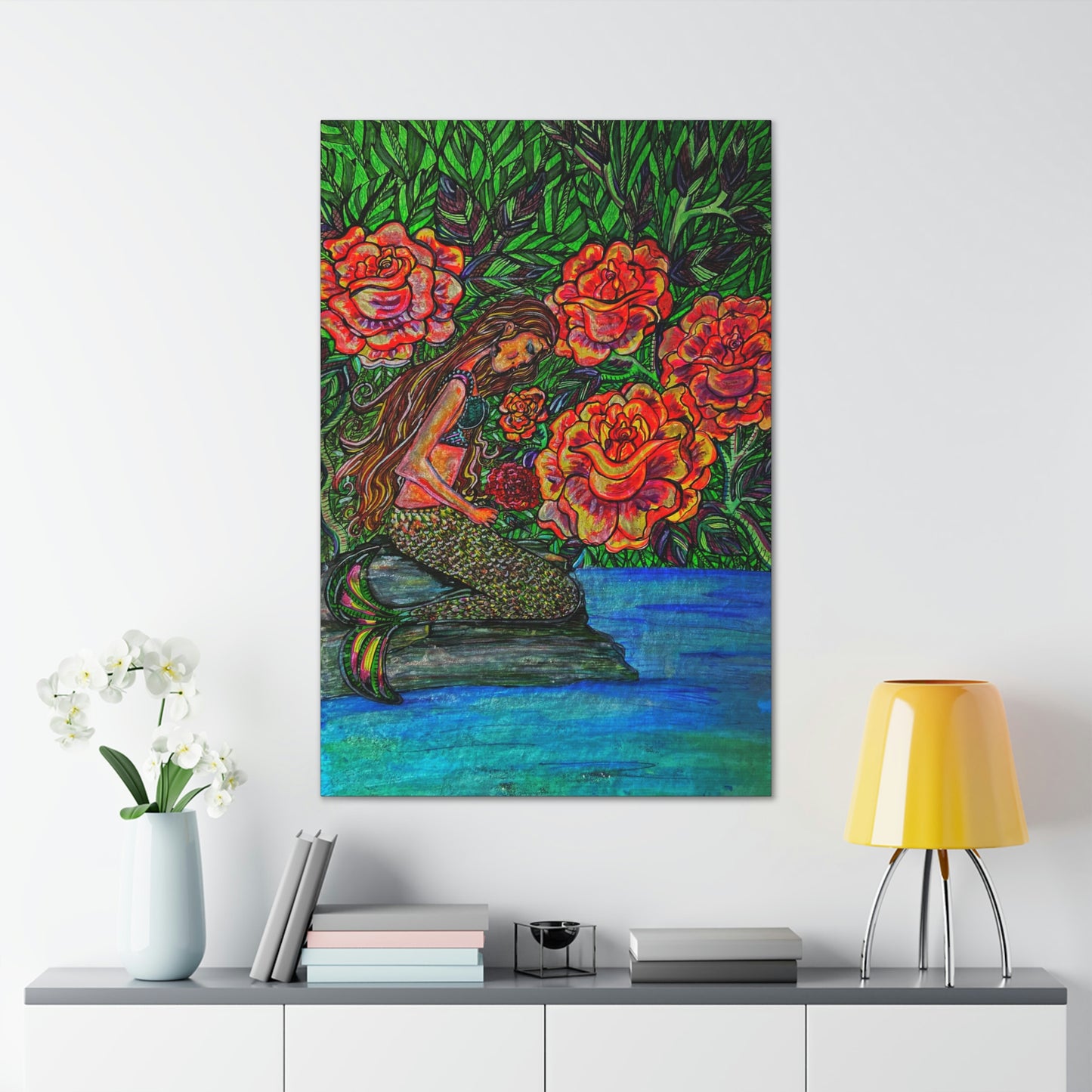 Mermaids Inner Connection, Fashion, Abstract, Friendship, Inspiration Wall Art