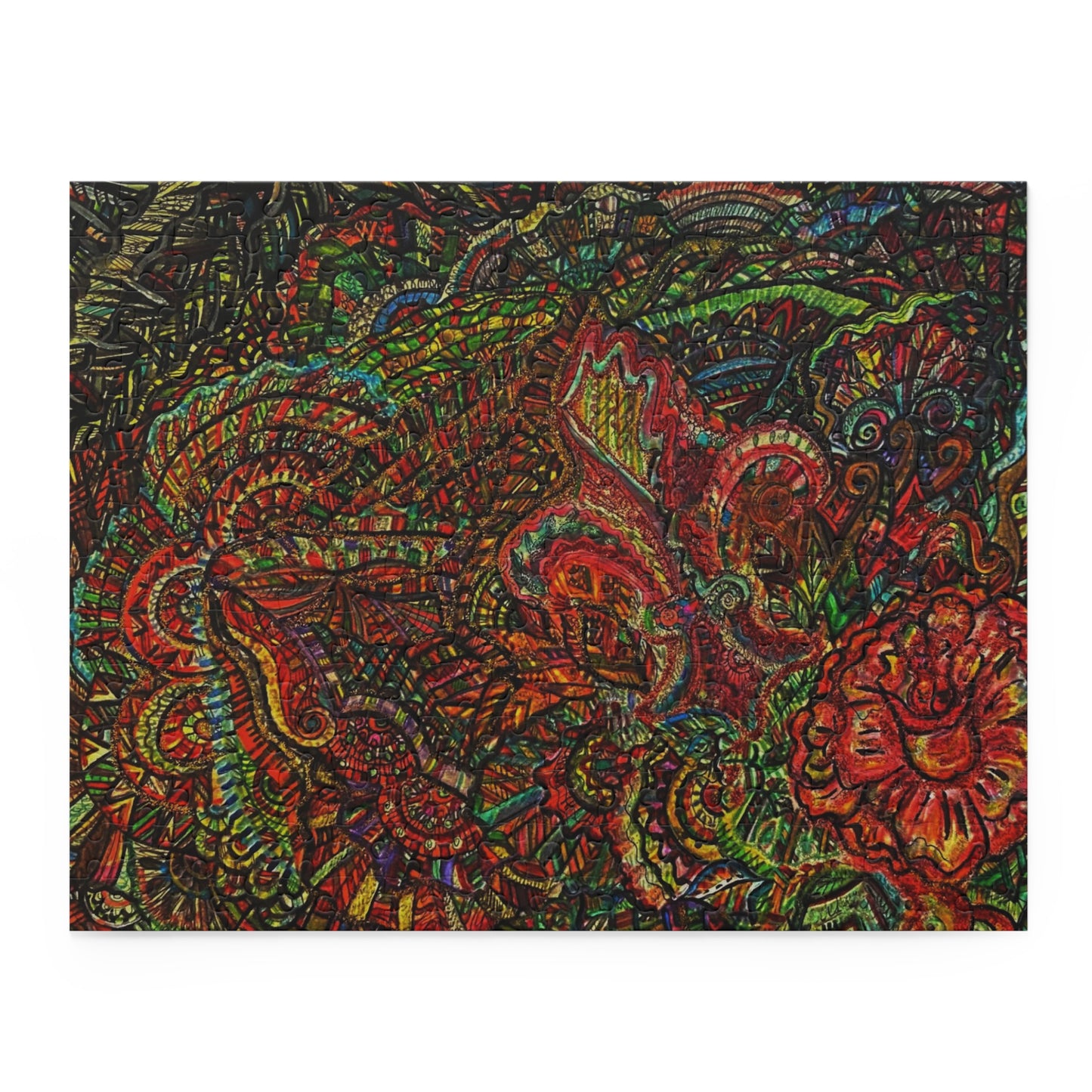 Floral Puzzle (120, 252, 500-Piece)Abstract Surreal JigSaw Puzzle, Birthday Gift, Gifts For Bridesmaids