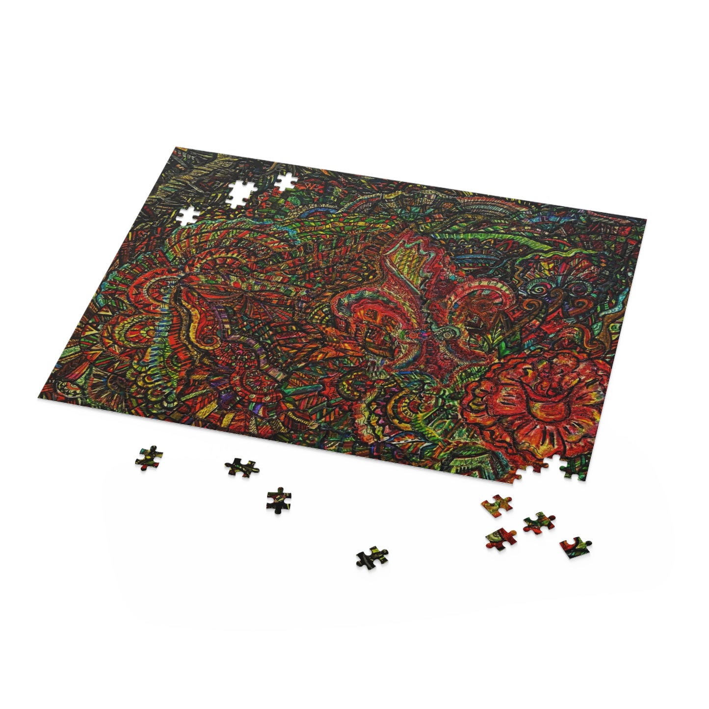 Floral Puzzle (120, 252, 500-Piece)Abstract Surreal JigSaw Puzzle, Birthday Gift, Gifts For Bridesmaids