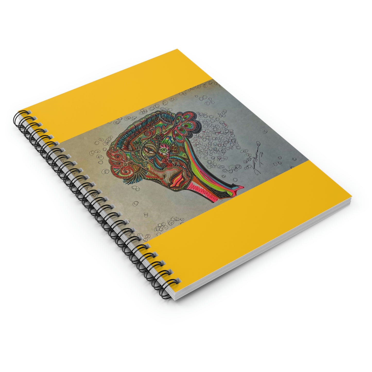 Abstract, Surreal, Alien Spiral Notebook - Ruled Line