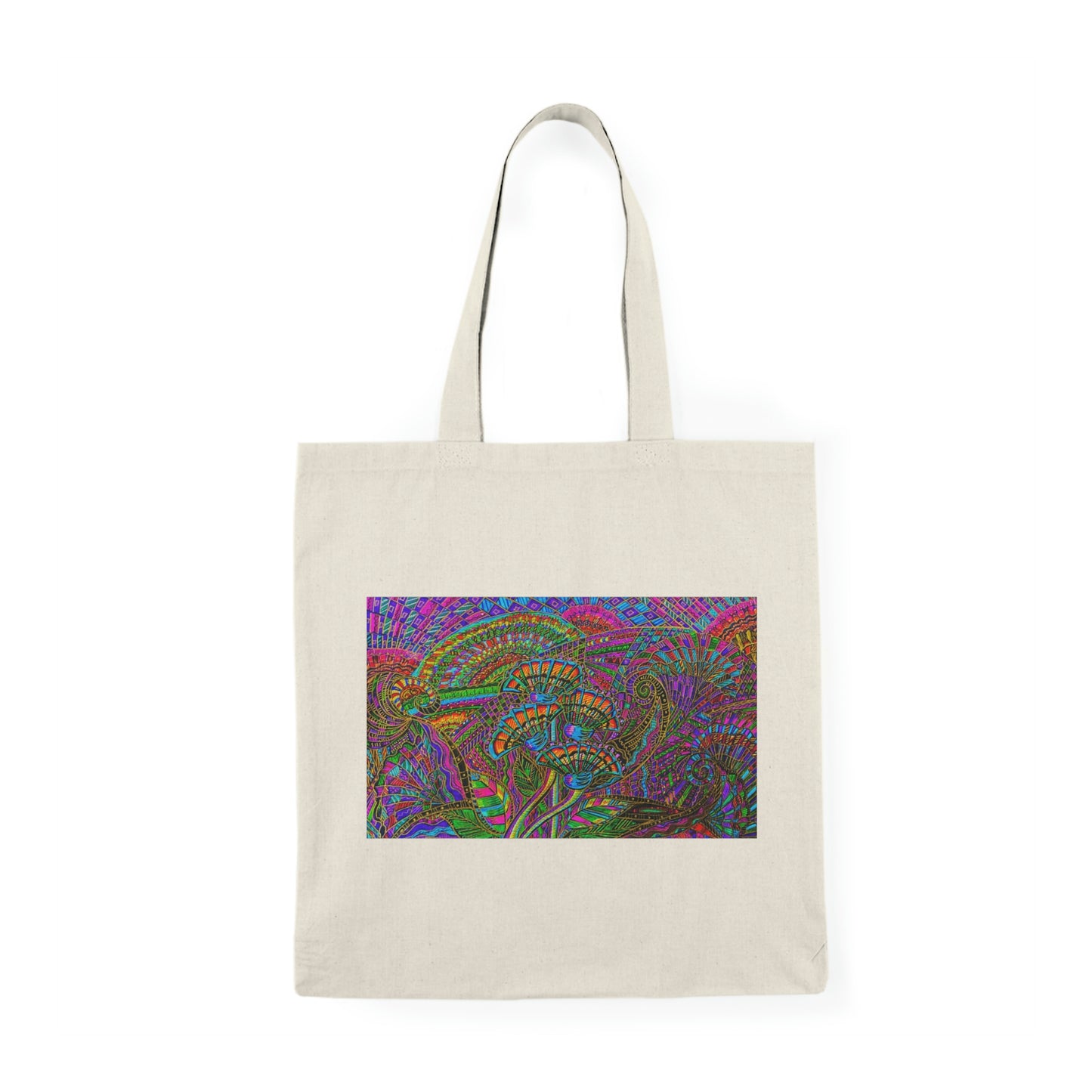 Abstract, Surreal Flower Natural Tote Bag, Aesthetic Canvas Bag Shopping Bag, Birthday Gift Bag, Bridal Gift Tote Bag, Library Bag.