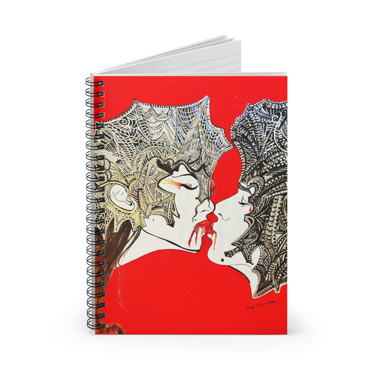 Abstract, Surreal Romance Spiral Notebook - Ruled Line