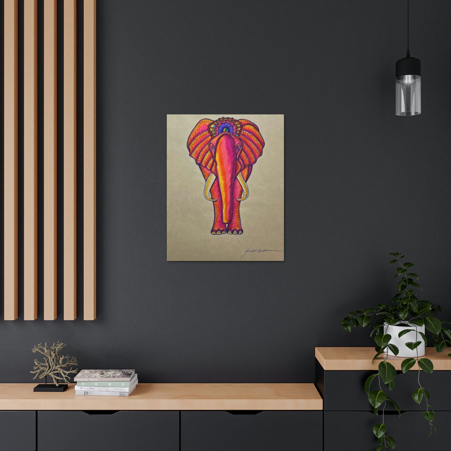 Spiritual Elephant Fashion, Abstract, Surreal, Friendship, Inspiration Wall Art