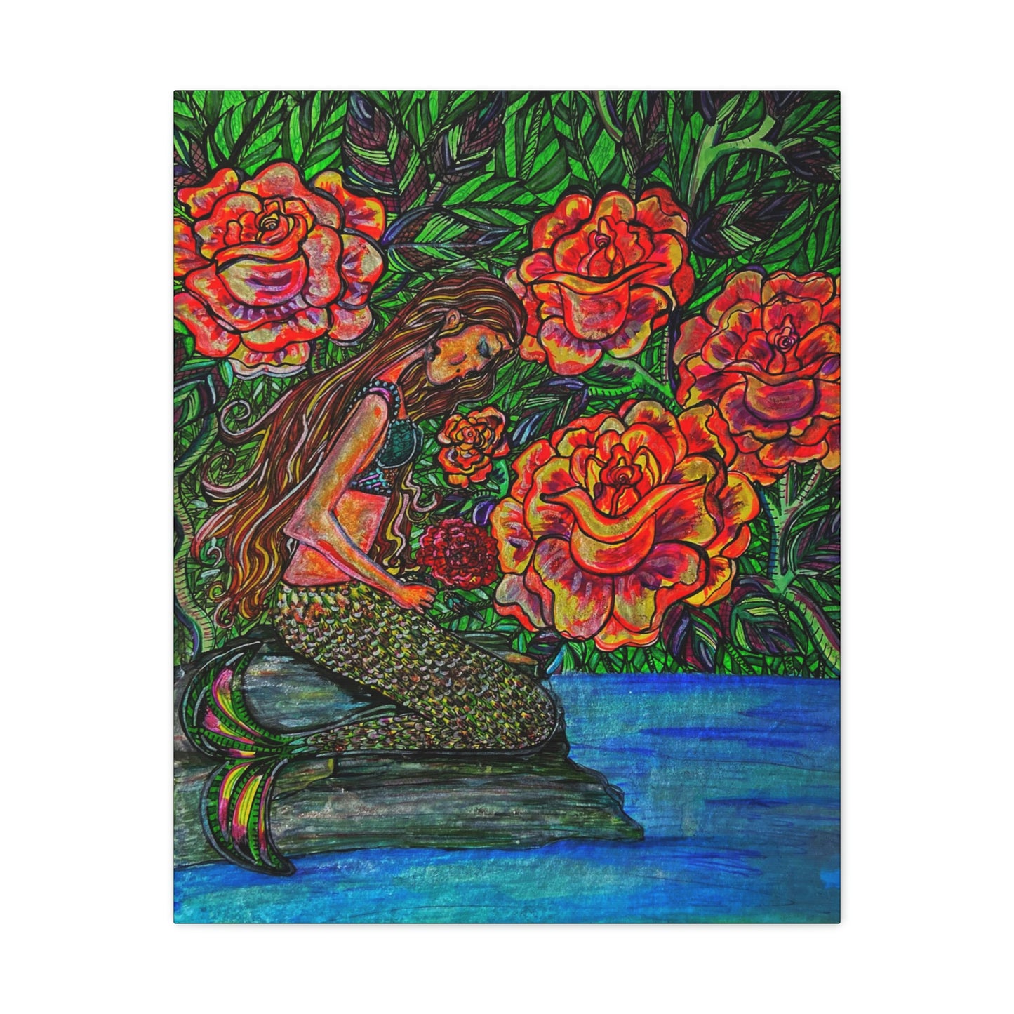 Mermaids Inner Connection, Fashion, Abstract, Friendship, Inspiration Wall Art