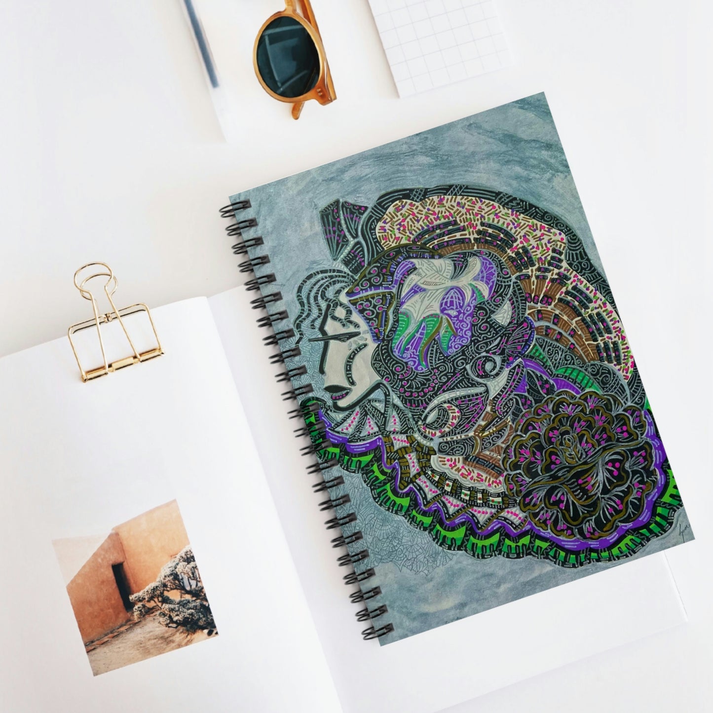 Surreal, Abstract, Spiritual Guide Spiral Notebook - Ruled Line