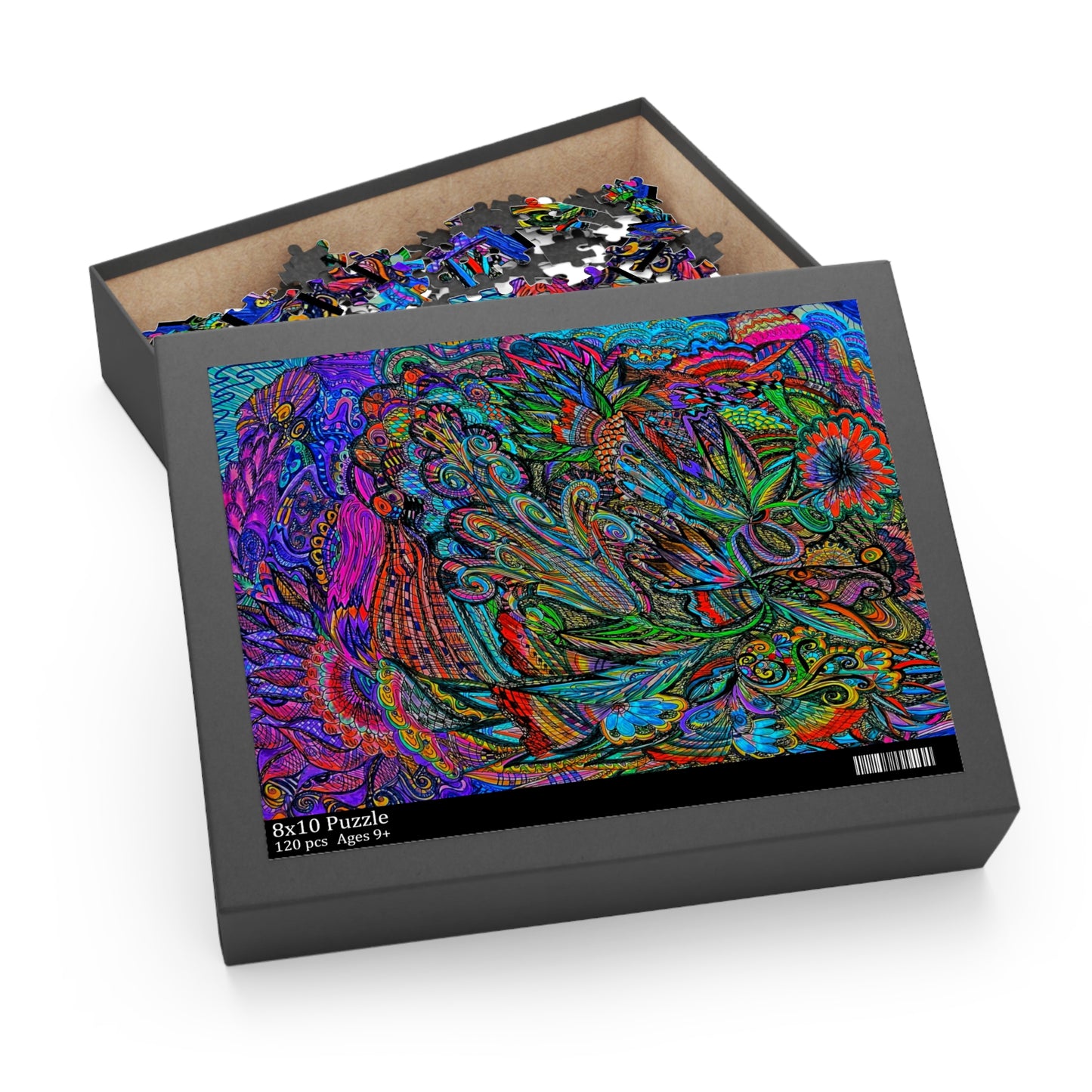 Abstract Surreal Floral Puzzle (120, 252, 500-Piece)JigSaw Puzzle, Birthday Gift, Gifts For Bridesmaids