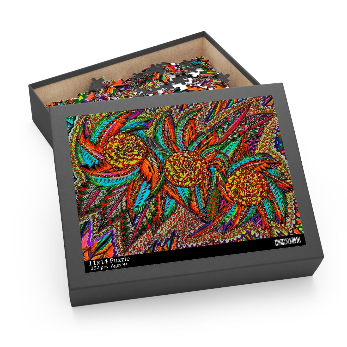Floral Puzzle (120, 252, 500-Piece) Abstract Surreal JigSaw Puzzle, Birthday Gift, Gifts For Bridesmaids