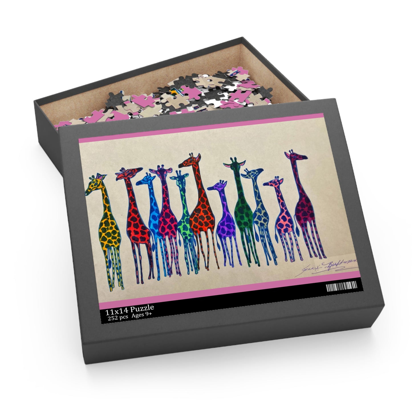 Giraffes Puzzle (120, 252, 500-Piece)Abstract Surreal JigSaw Puzzle, Birthday Gift, Gifts For Bridesmaids
