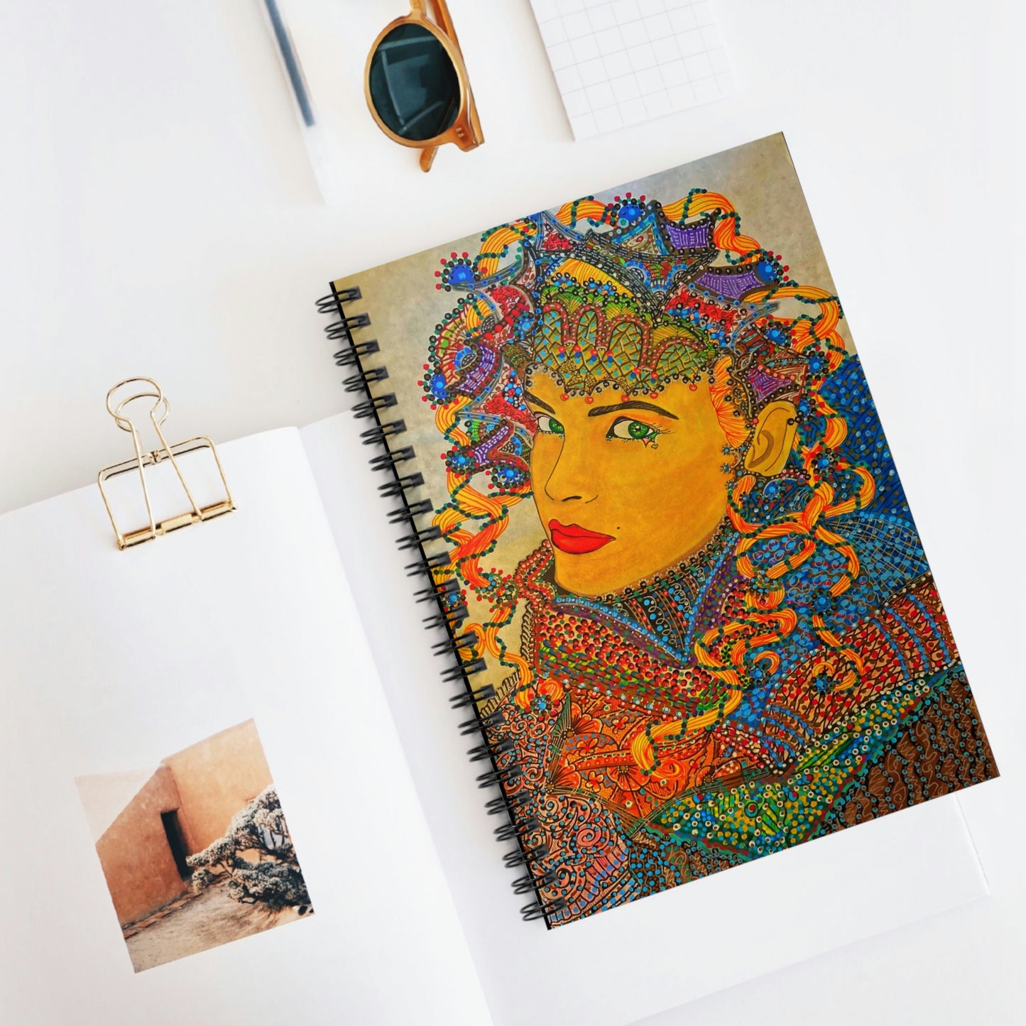 Abstract, Spiritual, Royalty Spiral Notebook - Ruled Line