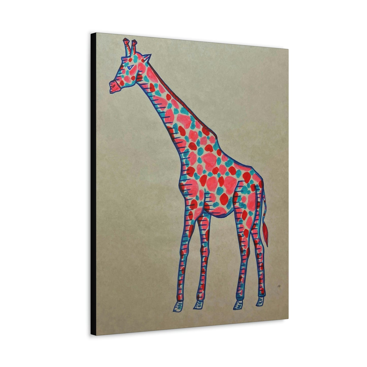 Moody Giraffe Fashion, Abstract, Surreal, Friendship, Inspiration Wall Art