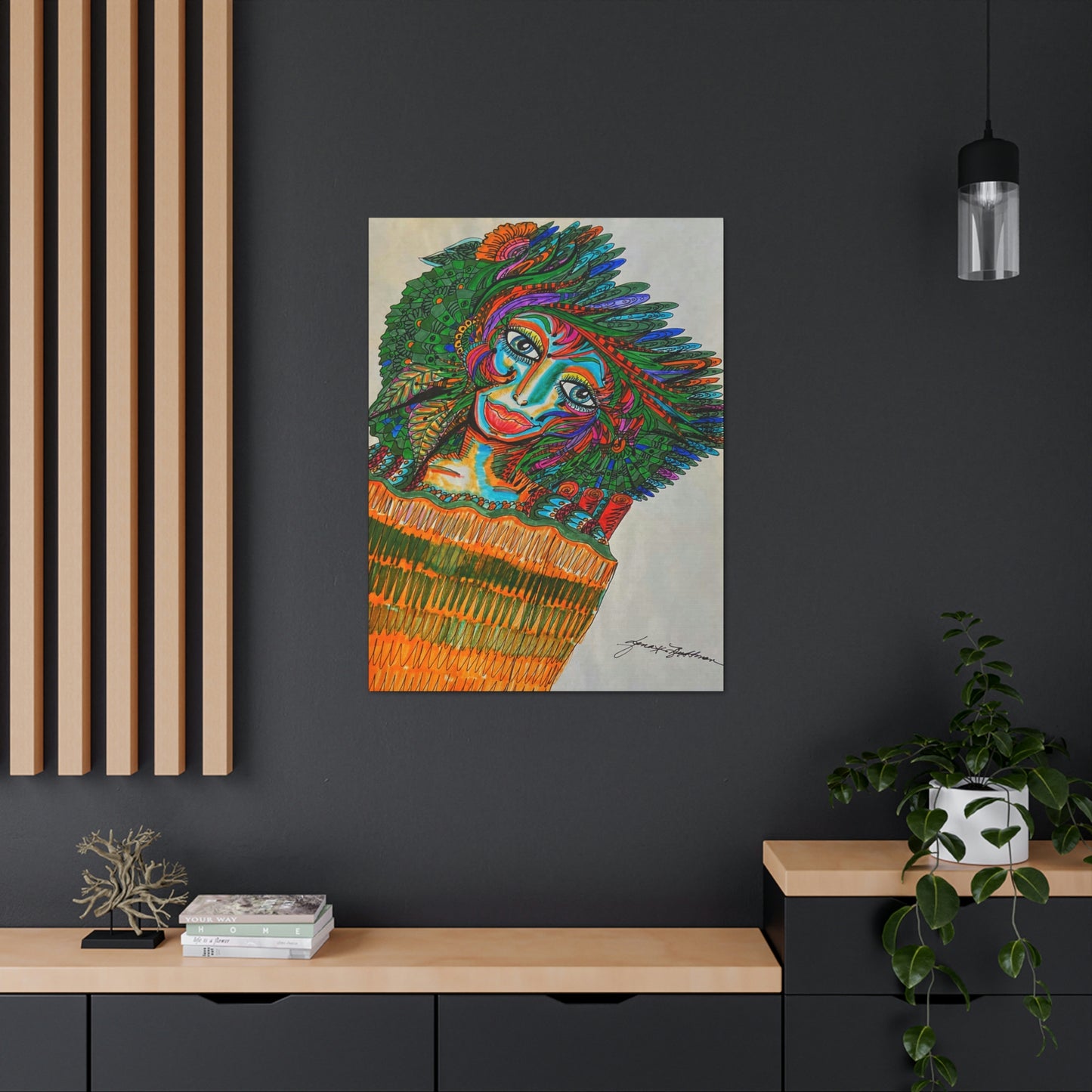 Abstract, Surreal, Funky Woman, Friendship, Inspiration Wall Art