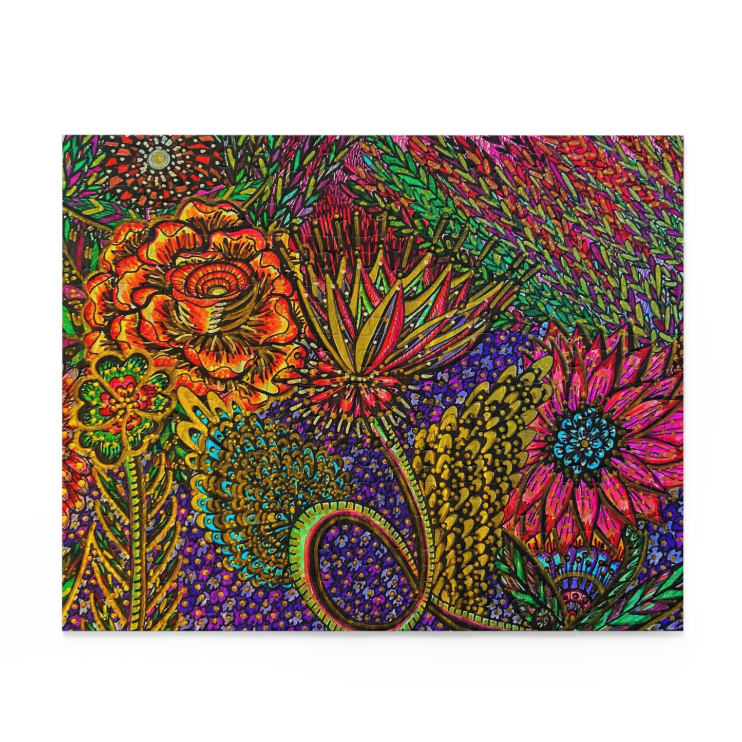 Floral Puzzle (120, 252, 500-Piece)Abstract Surreal JigSaw Puzzle, Birthday Gift, Gifts For Bridesmaids
