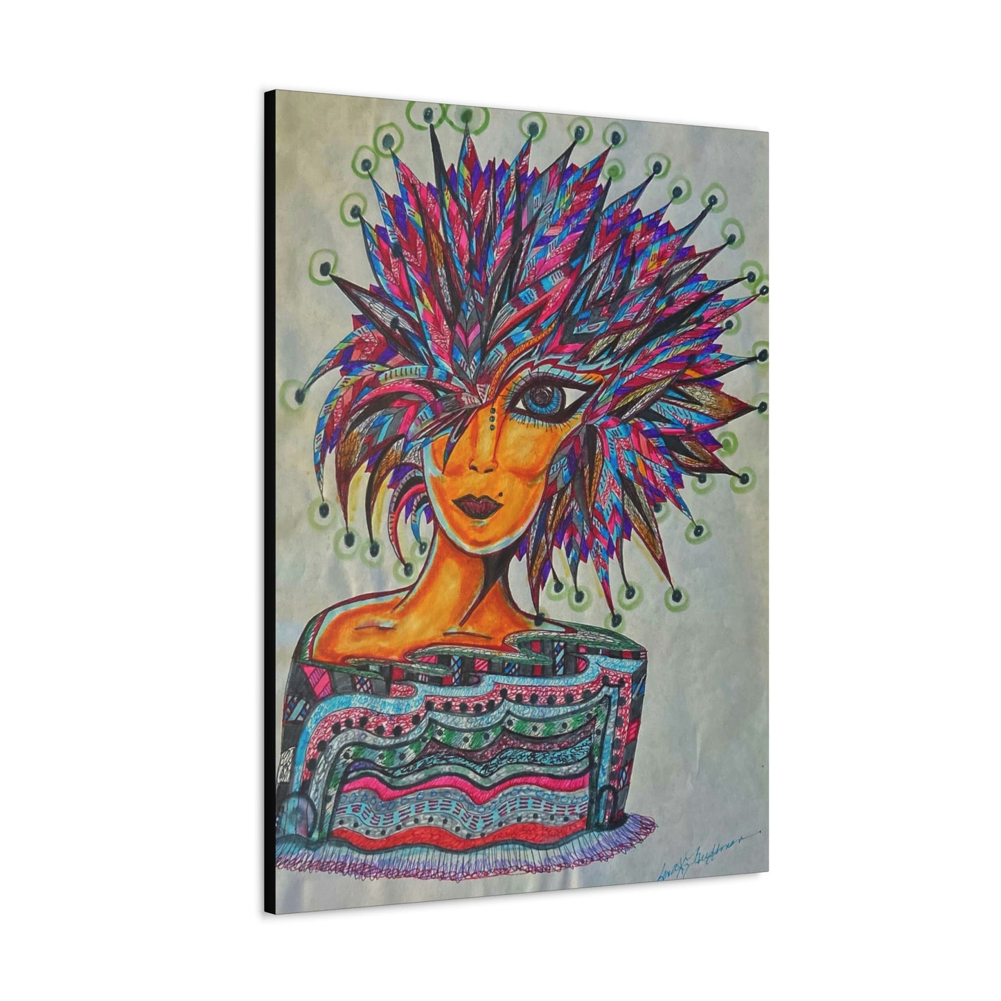 Abstract, Surreal, Funky Woman, Friendship, Inspiration Wall Art