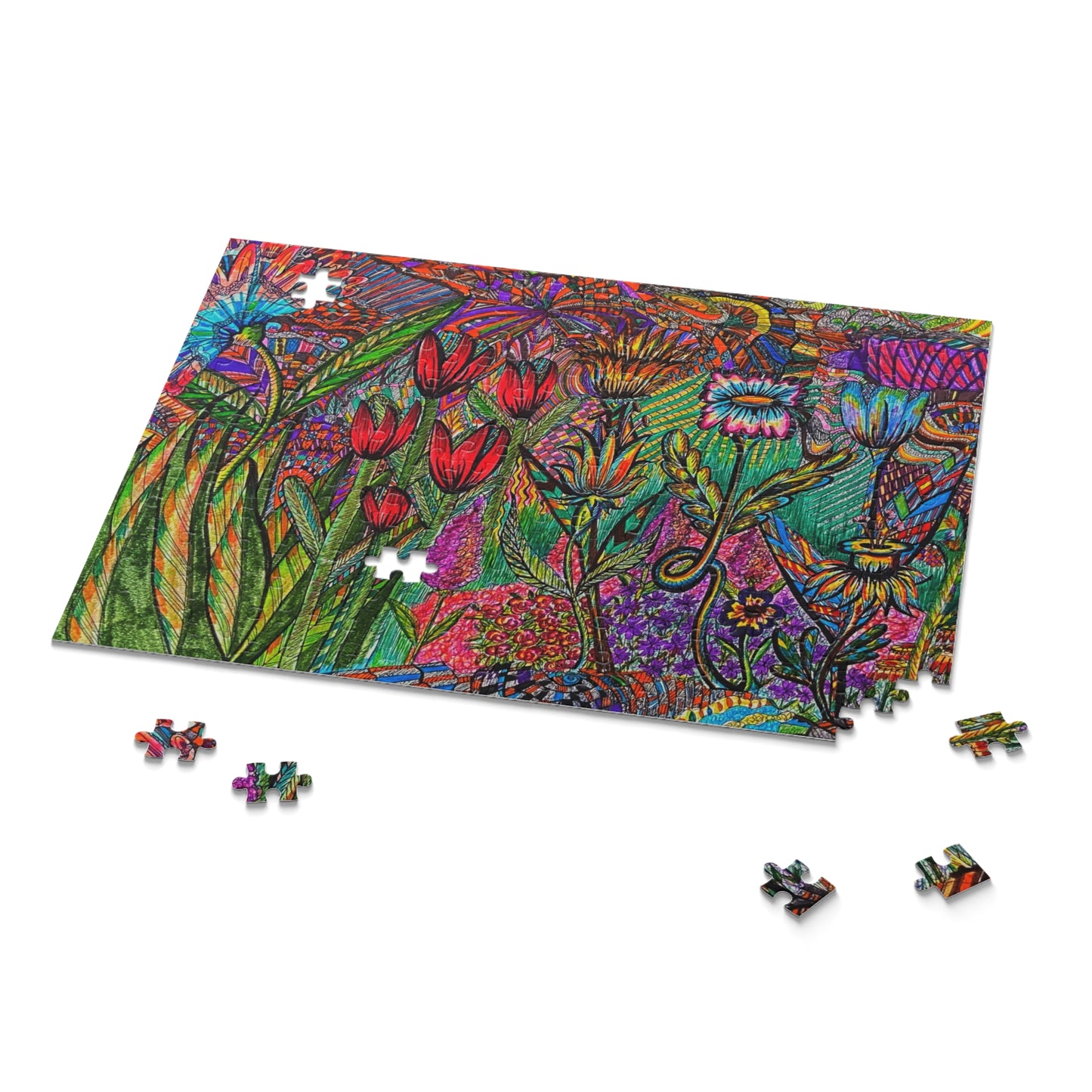 Floral Puzzle (120, 252, 500-Piece)Abstract Surreal JigSaw Puzzle, Birthday Gift, Gifts For Bridesmaids
