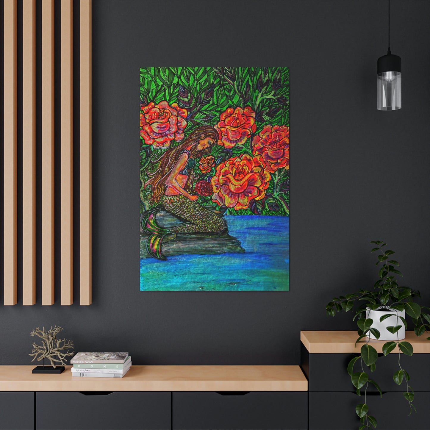 Mermaids Inner Connection, Fashion, Abstract, Friendship, Inspiration Wall Art