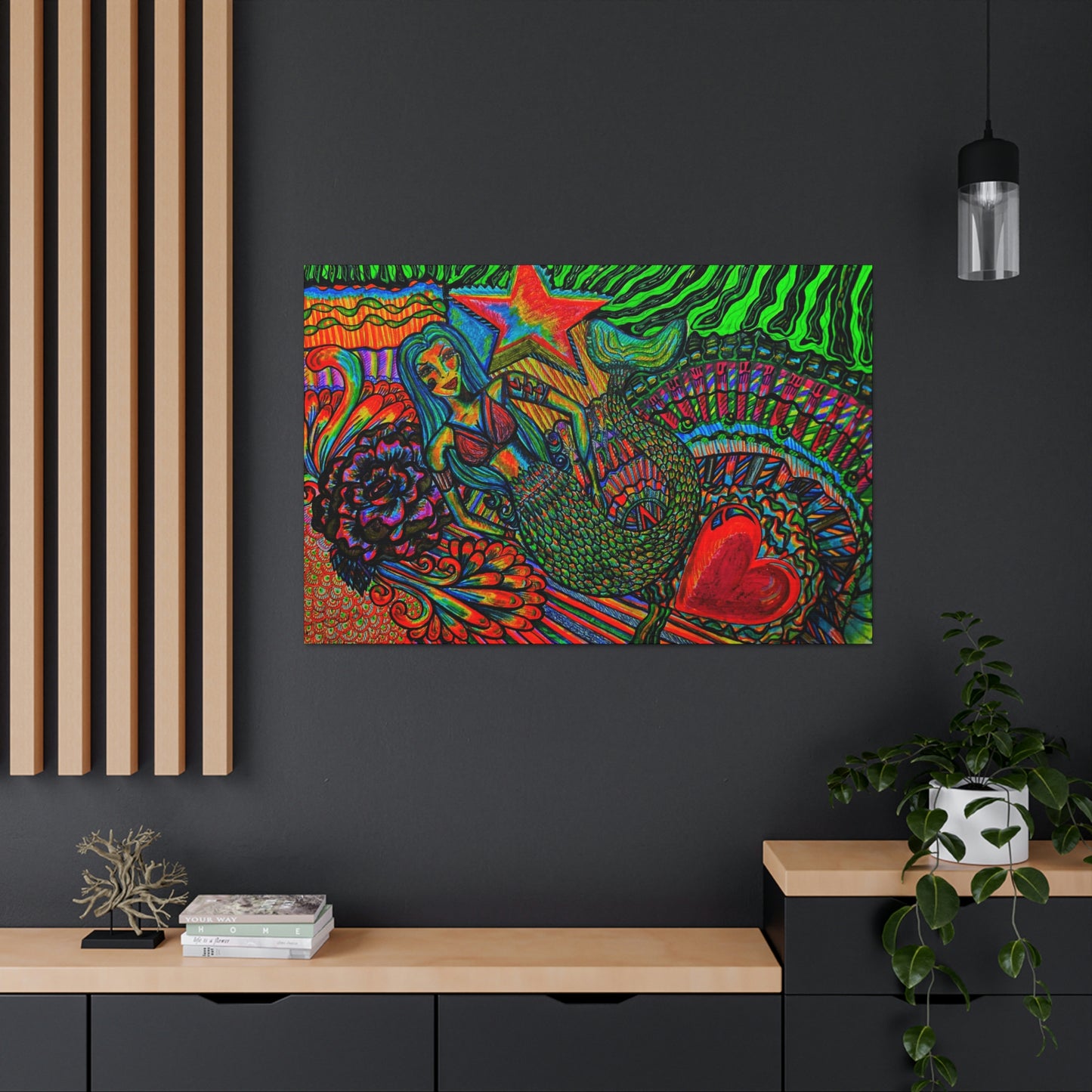 Show Queen Mermaid, Fashion, Abstract, Friendship, Inspiration Wall Art