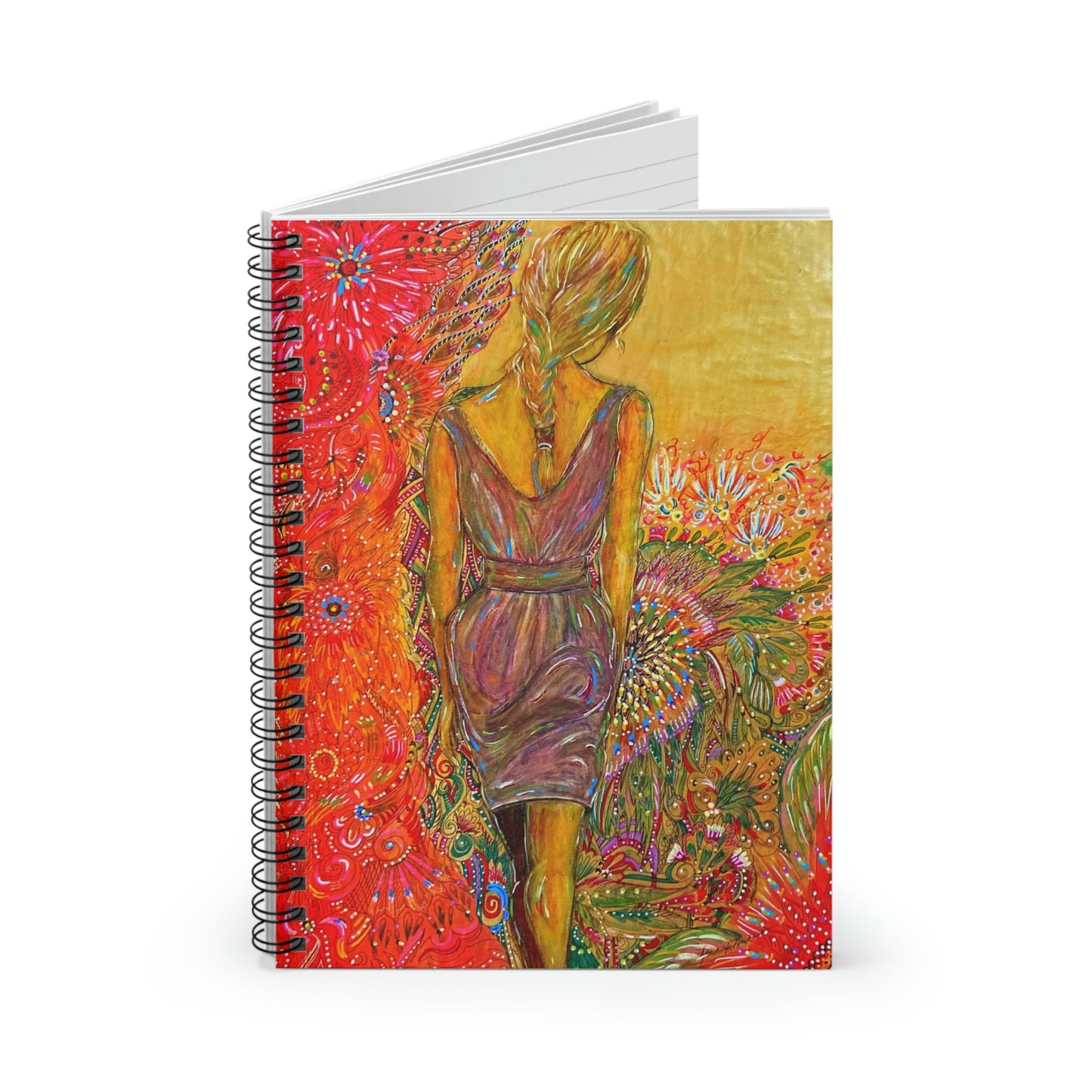 Abstract, Surreal Women Spiral Notebook - Ruled Line