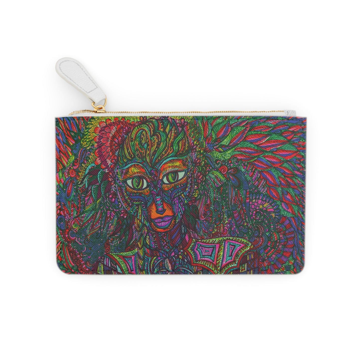 Abstract Surreal Hidden Fairy Mini Clutch Bag, Bridal Clutch Purse, Designer Party Clutch, Modern Evening Clutch, Wristlet Wallet for women, Evening Clutch Purse, gifts for her, gifts for bridesmaids, Bag, Bagging