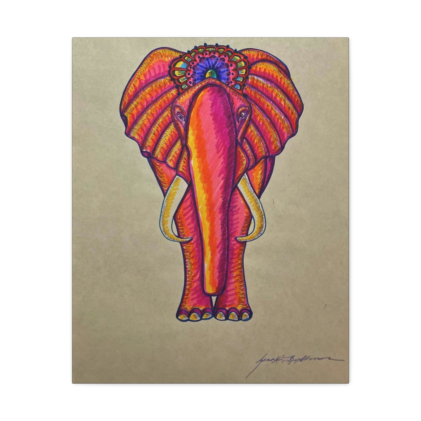 Spiritual Elephant Fashion, Abstract, Surreal, Friendship, Inspiration Wall Art