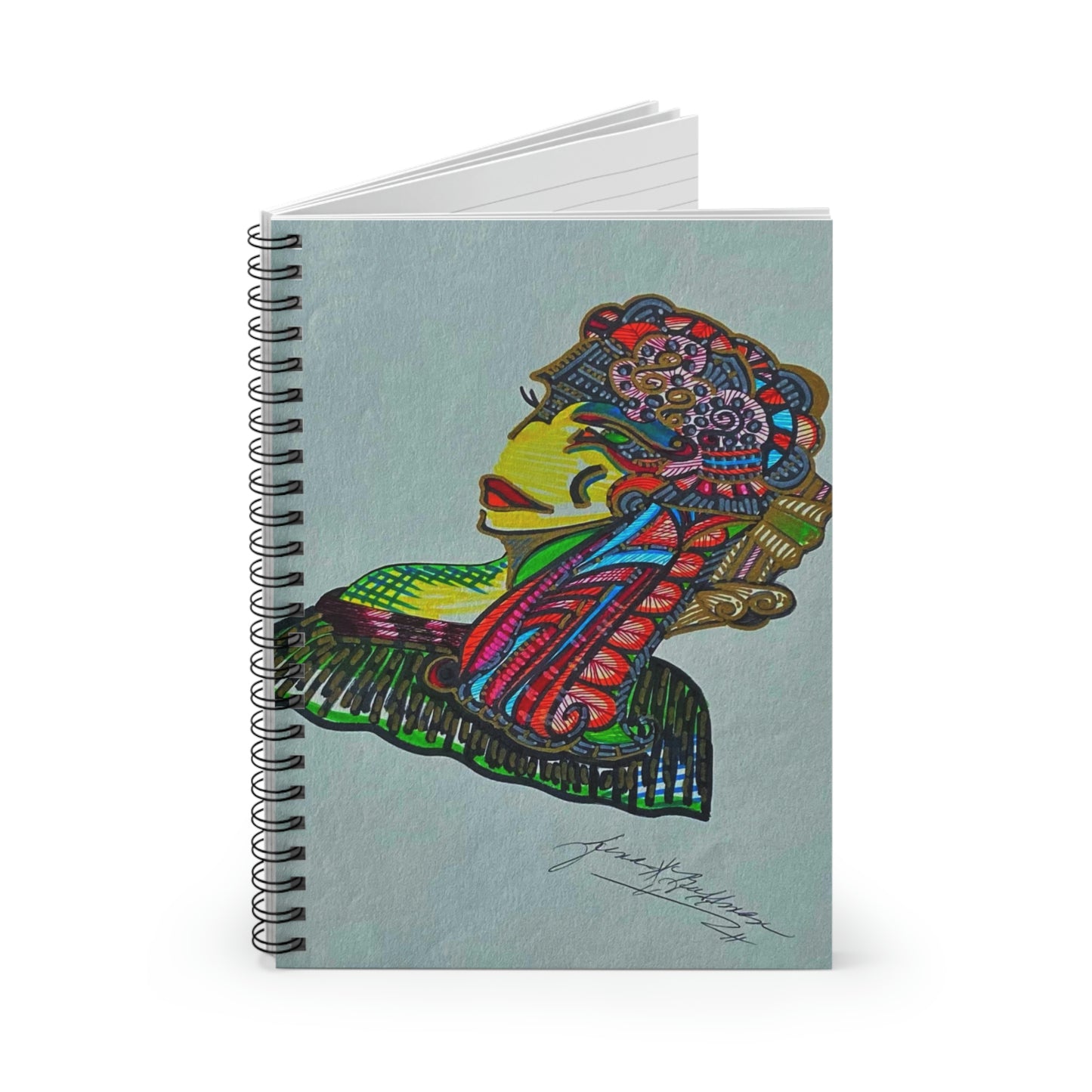 Abstract Surreal Women Spiral Notebook - Ruled Line