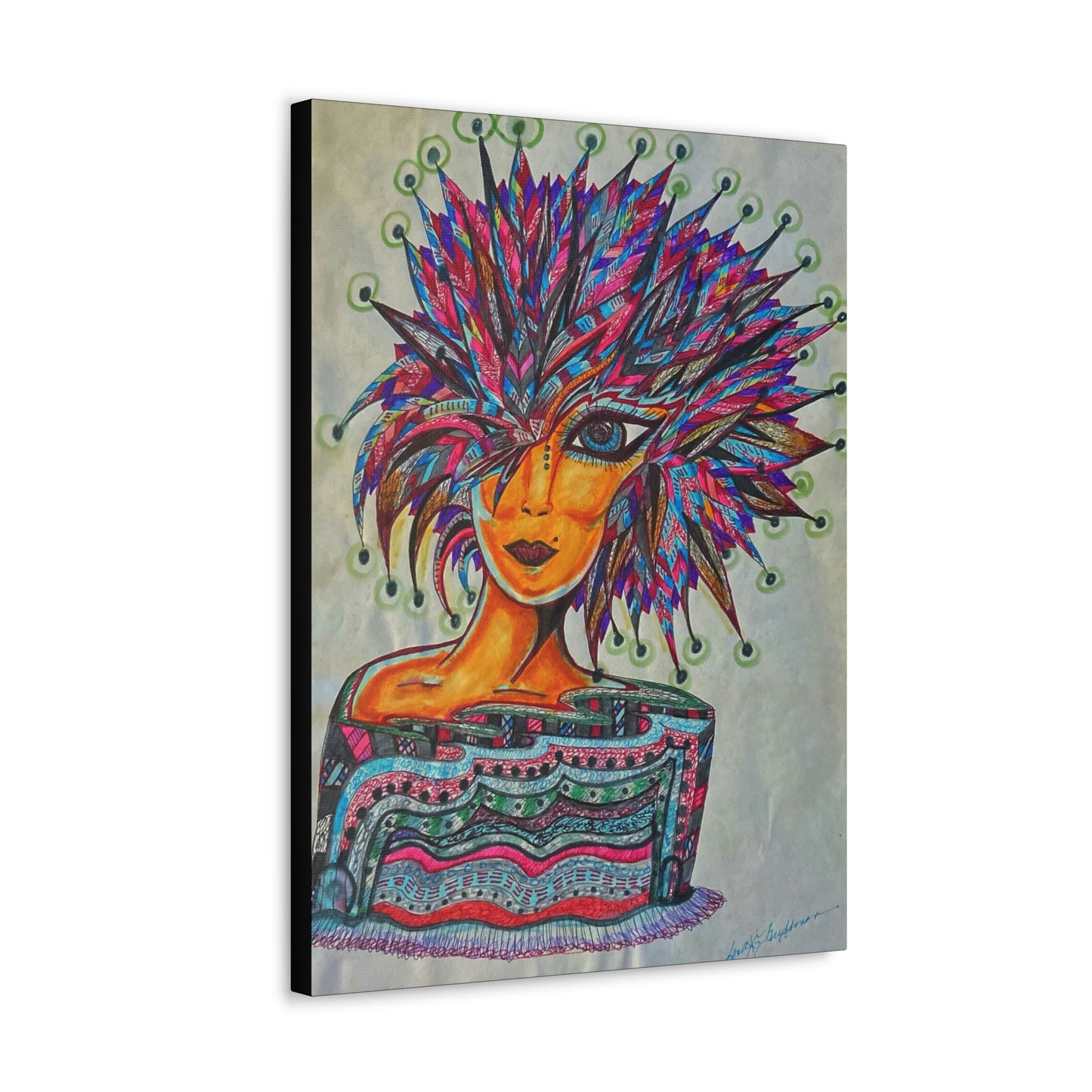 Abstract, Surreal, Funky Woman, Friendship, Inspiration Wall Art