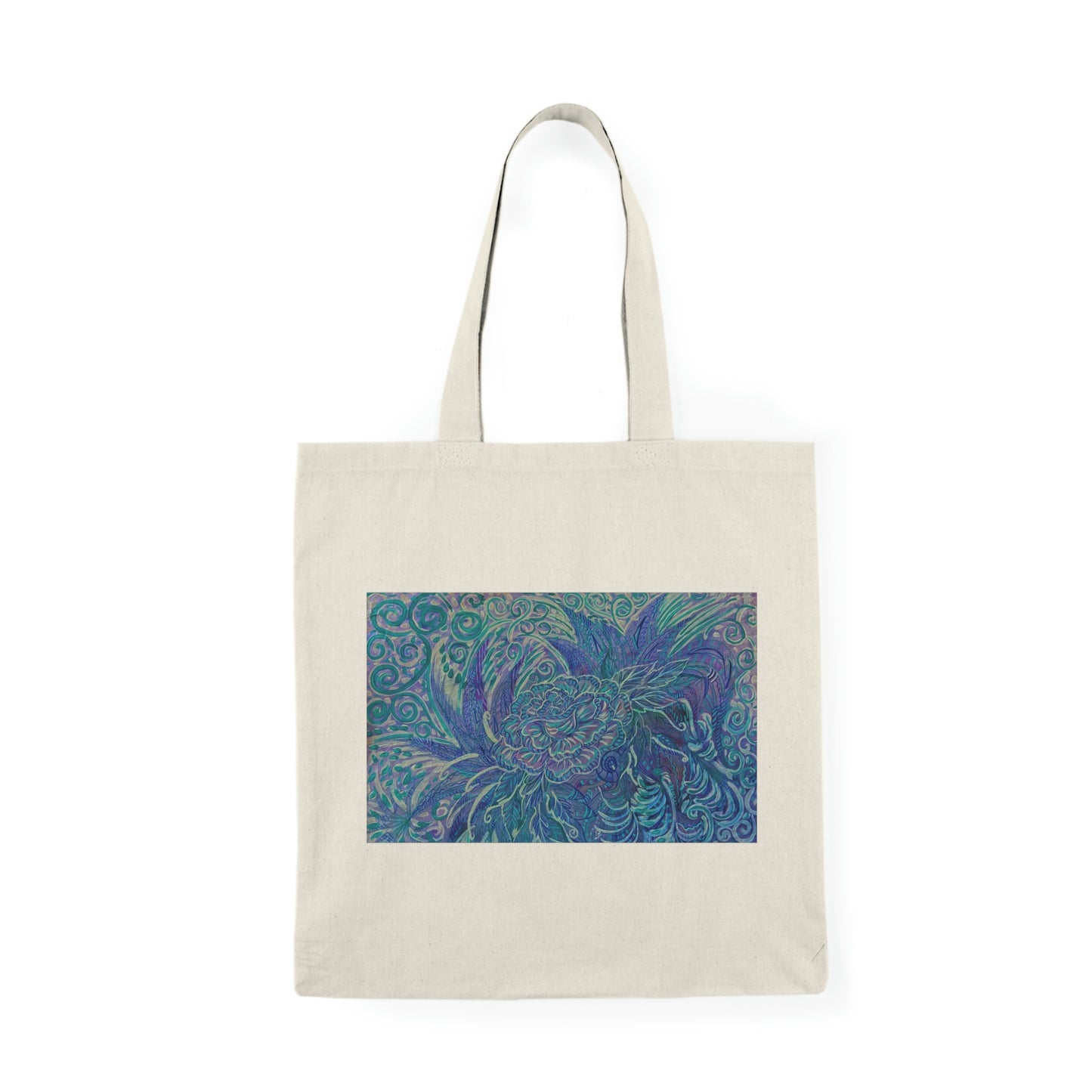 Abstract, Surreal Floral Natural Tote Bag, Aesthetic Canvas Bag Shopping Bag, Birthday Gift Bag, Bridal Gift Tote Bag, Library Bag.