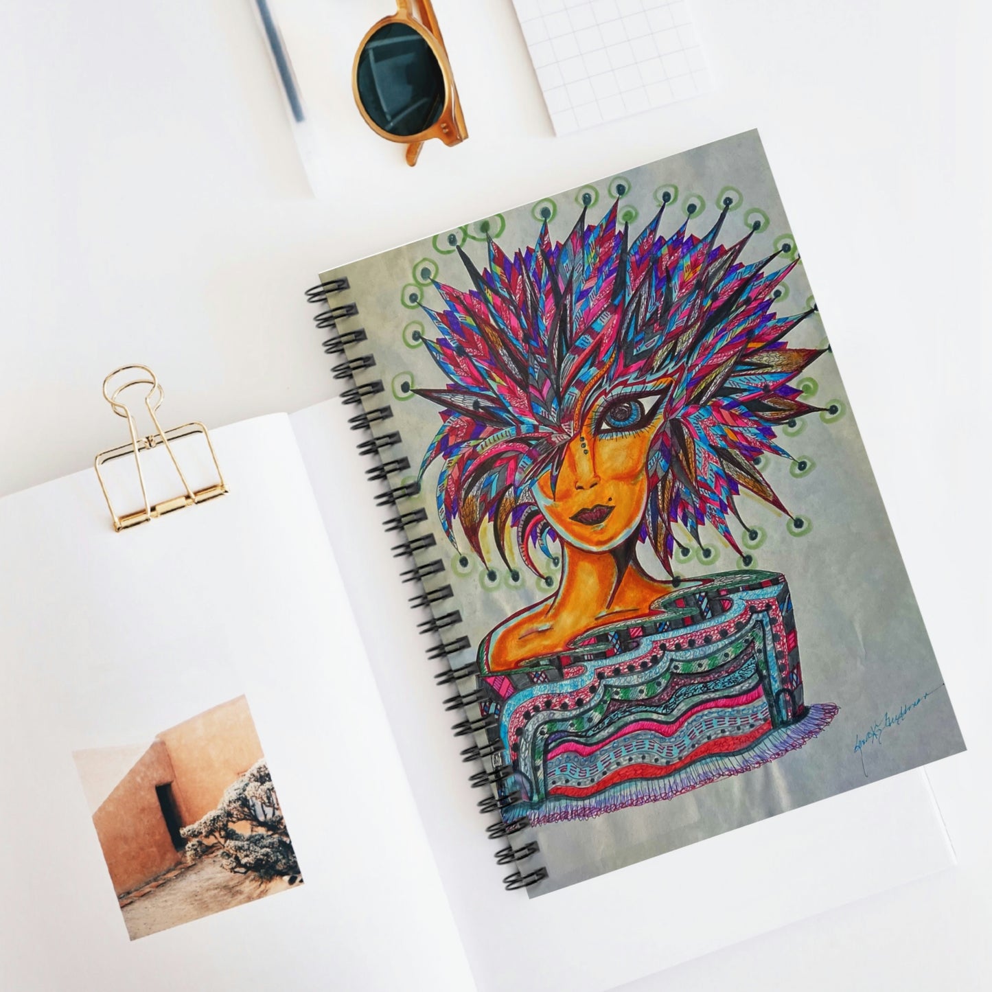 Out of This World Women, Alien Spiral Notebook - Ruled Line