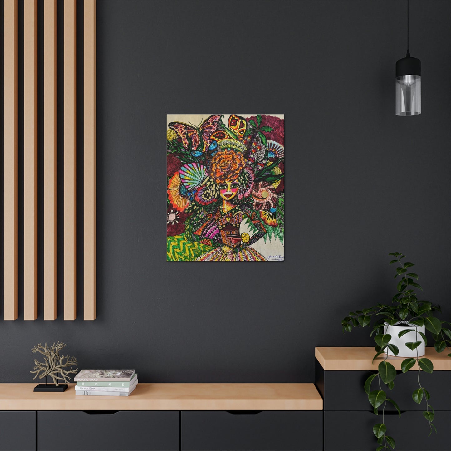 Abstract, Surreal, Funky Woman, Friendship, Inspiration Wall Art