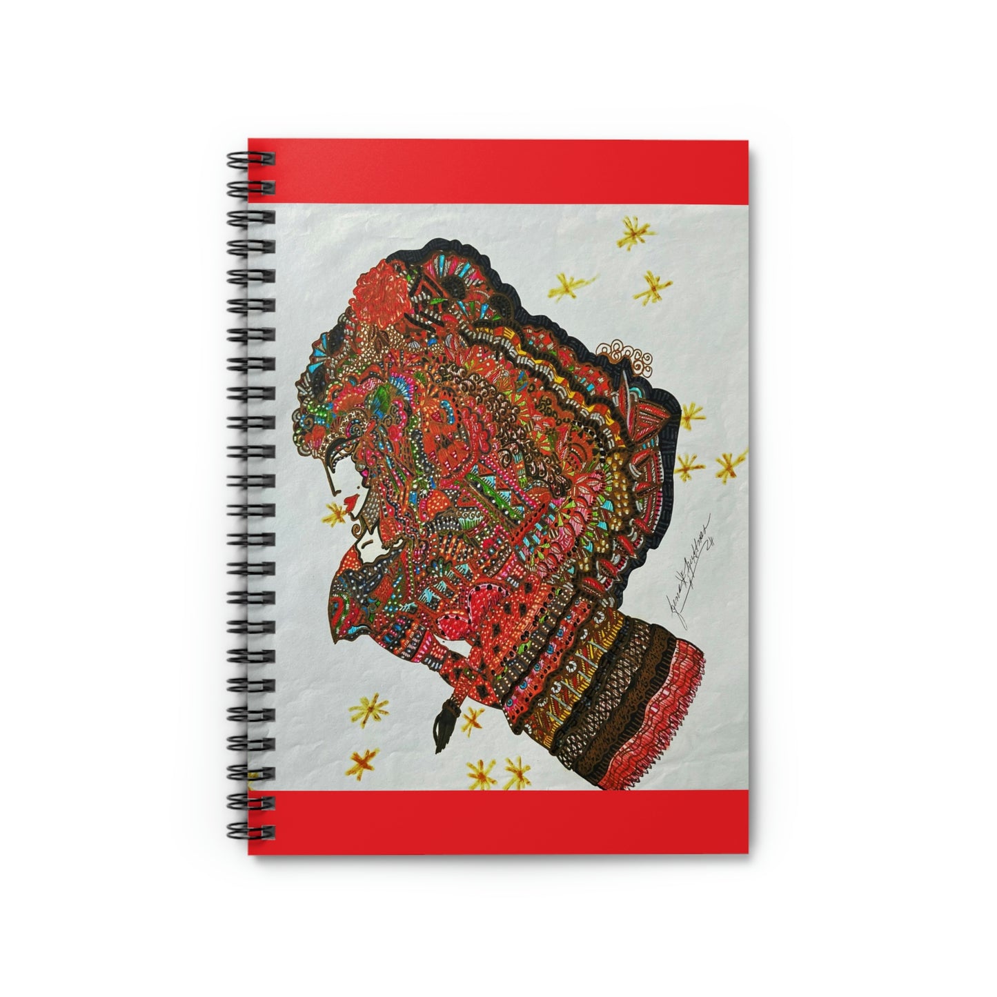 Spiritual, Abstract Angel Spiral Notebook - Ruled Line