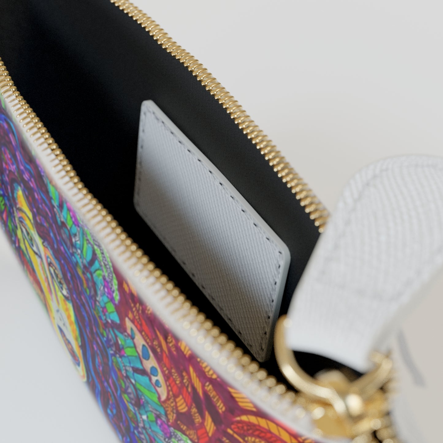 Abstract Surreal Mini Clutch Bag, Bridal Clutch Purse, Designer Party Clutch, Modern Evening Clutch, Wristlet Wallet for women, Evening Clutch Purse, gifts for her, gifts for bridesmaids, Bag, Bagging