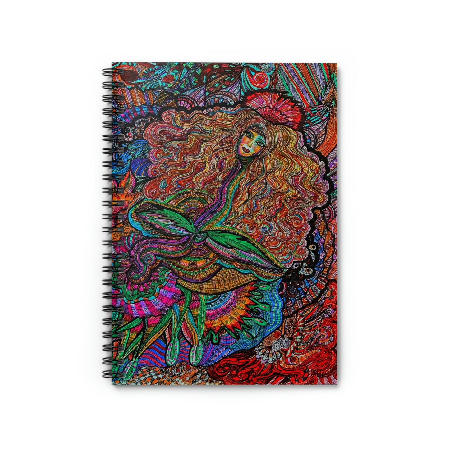 Abstract, Surreal Angel Spiral Notebook - Ruled Line