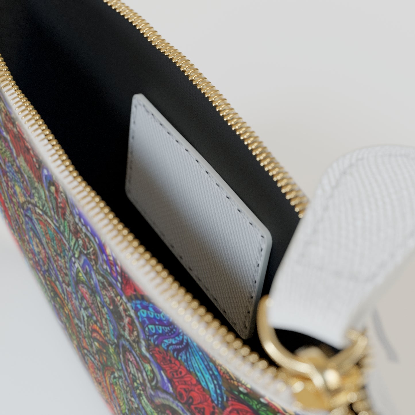 Abstract Surreal Floral Fairy Mini Clutch Bag, Bridal Clutch Purse, Designer Party Clutch, Modern Evening Clutch, Wristlet Wallet for women, Evening Clutch Purse, gifts for her, gifts for bridesmaids, Bag, Bagging