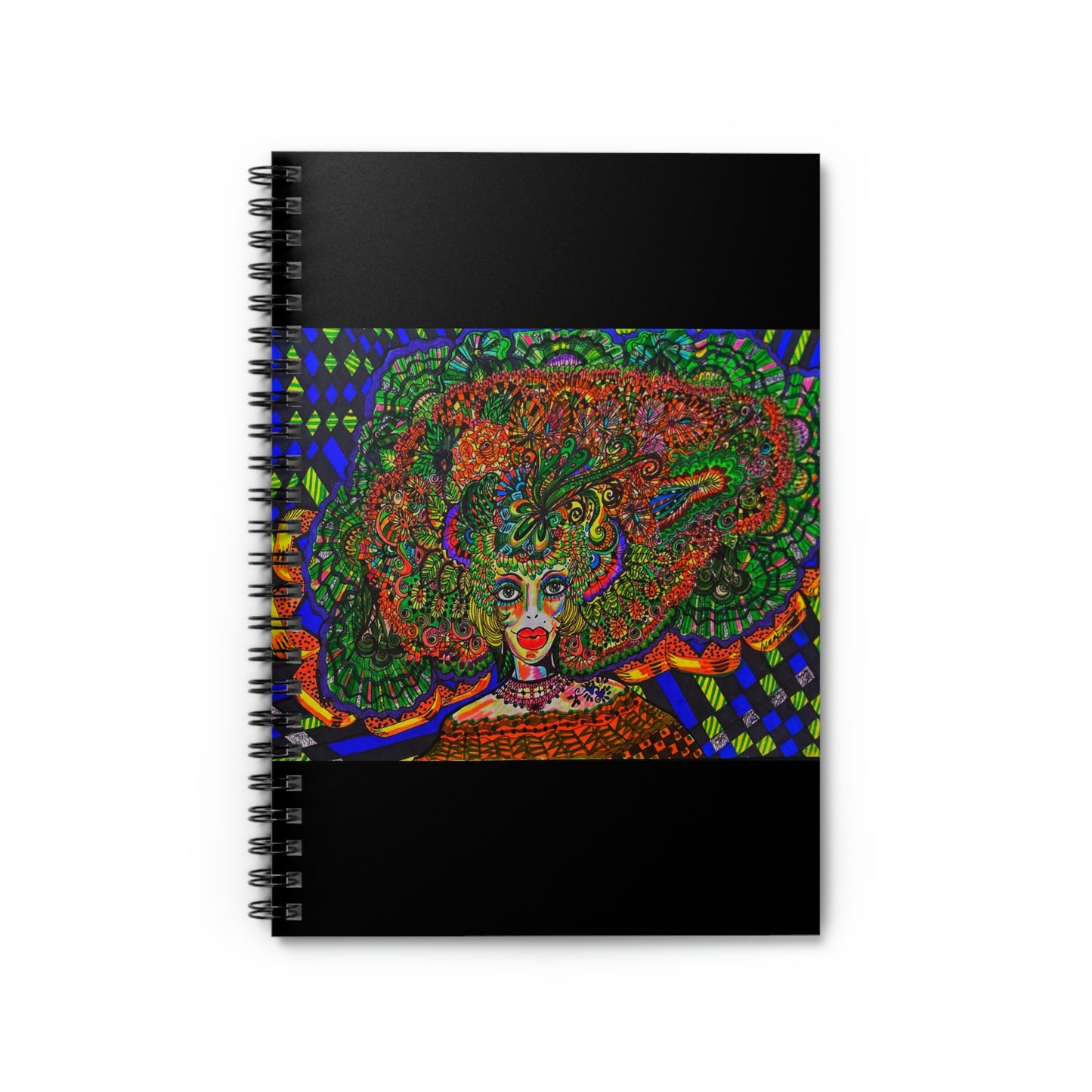 Abstract, Surreal Spiritual Designer Woman Spiral Notebook - Ruled Line