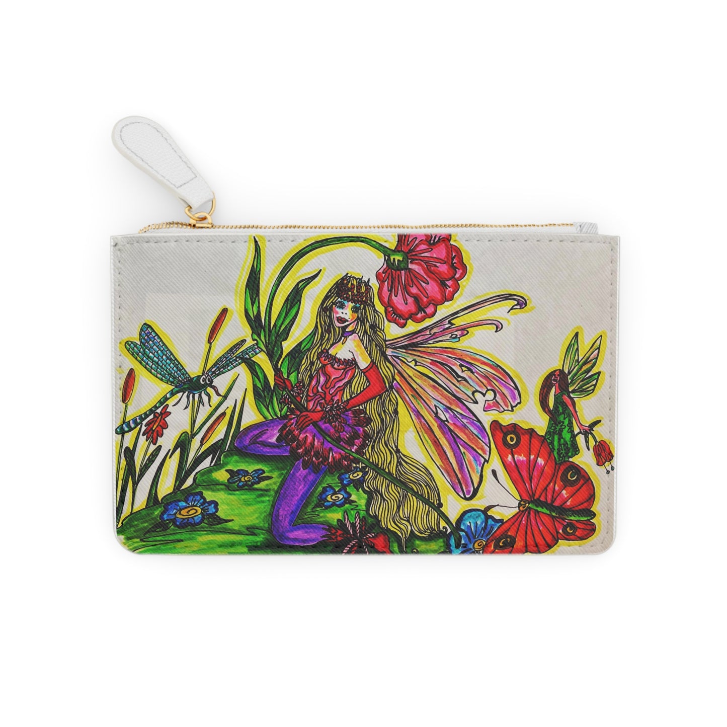 Abstract Surreal Fairy Mini Clutch Bag, Bridal Clutch Purse, Designer Party Clutch, Modern Evening Clutch, Wristlet Wallet for women, Evening Clutch Purse, gifts for her, gifts for bridesmaids, Bag, Bagging