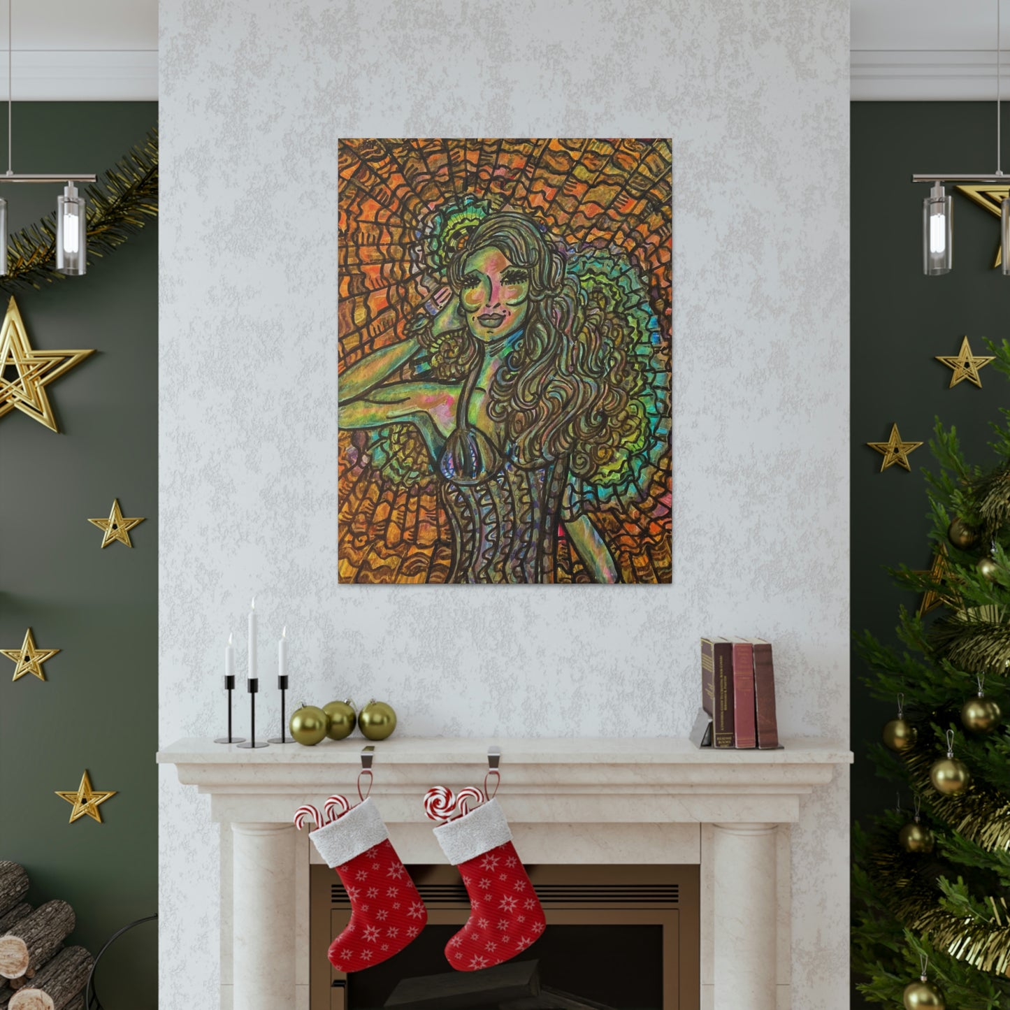 Romantic, Fashionable Woman, Abstract, Surreal, Friendship, Inspiration Wall Art