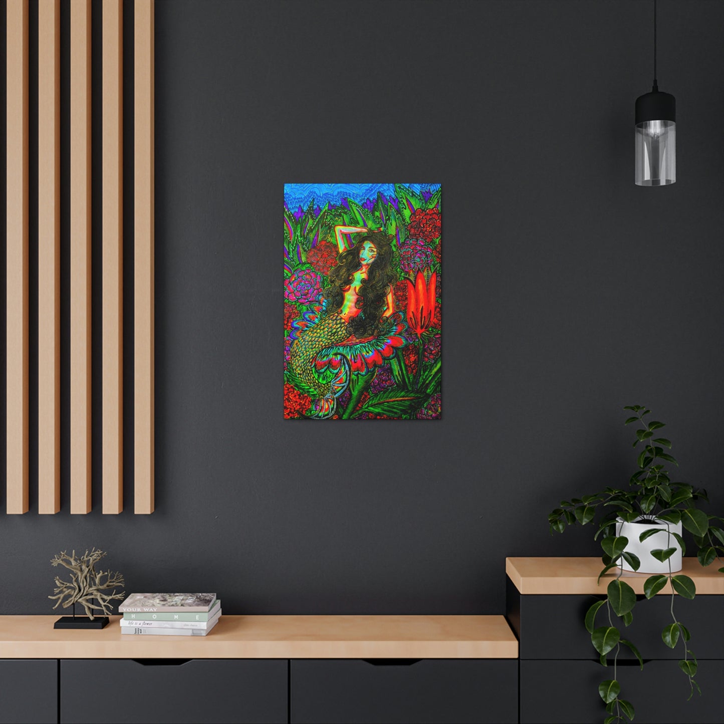 Beautiful Mermaid, Fashion, Abstract, Friendship, Inspiration Wall Art