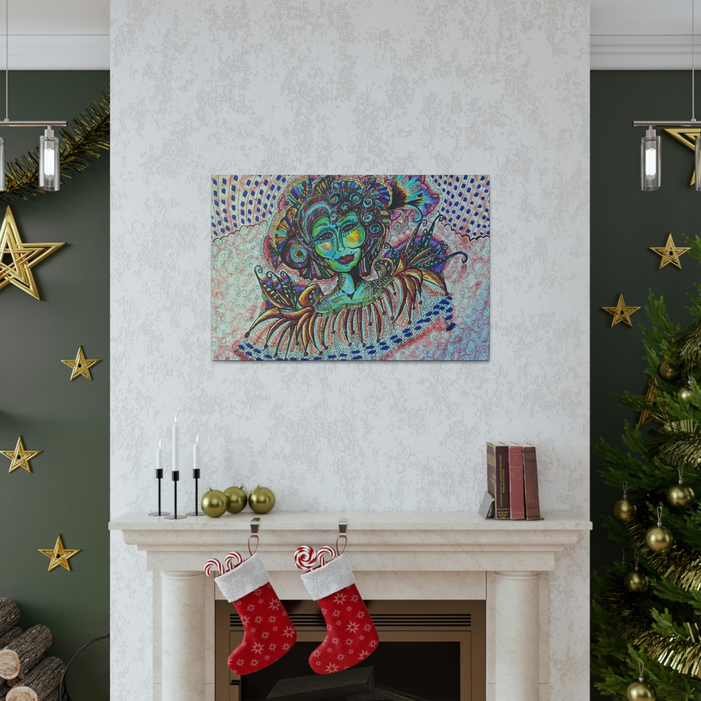 Abstract, Surreal, Funky Woman, Friendship, Inspiration Wall Art