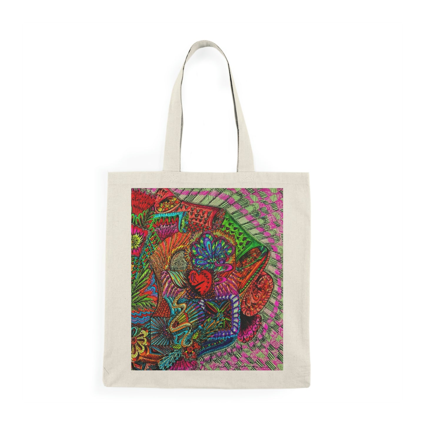 Abstract, Surreal Flower Natural Tote Bag, Aesthetic Canvas Bag Shopping Bag, Birthday Gift Bag, Bridal Gift Tote Bag, Library Bag.