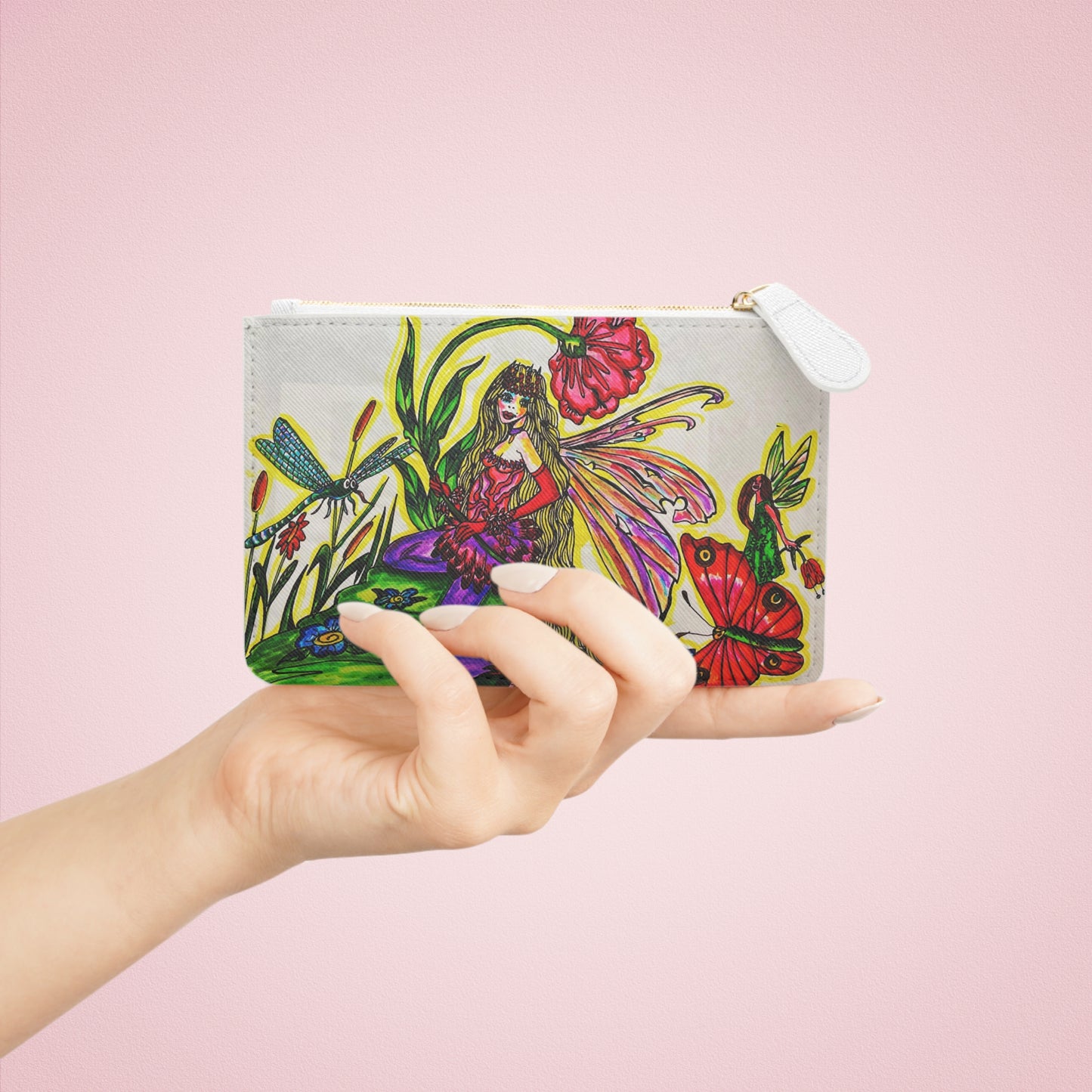 Abstract Surreal Fairy Mini Clutch Bag, Bridal Clutch Purse, Designer Party Clutch, Modern Evening Clutch, Wristlet Wallet for women, Evening Clutch Purse, gifts for her, gifts for bridesmaids, Bag, Bagging