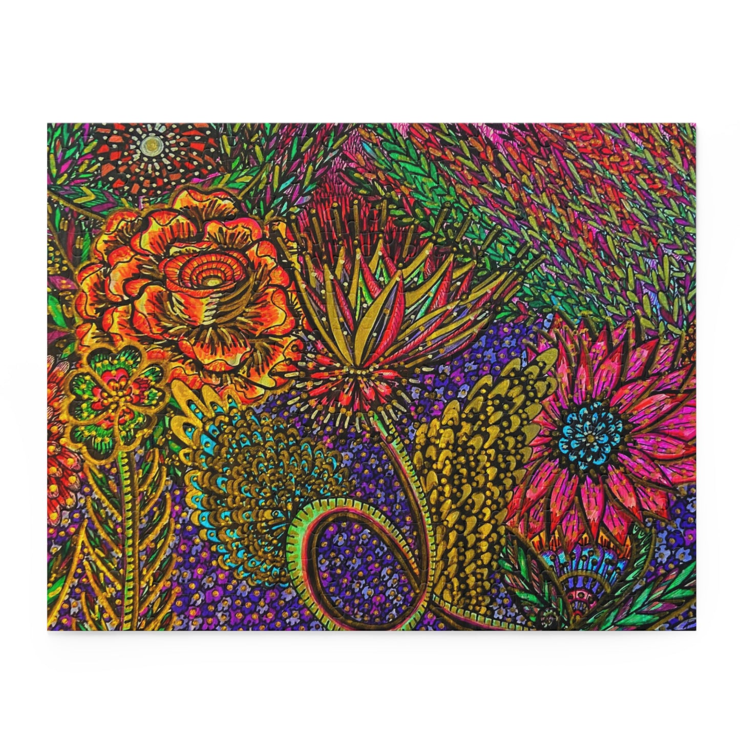 Floral Puzzle (120, 252, 500-Piece)Abstract Surreal JigSaw Puzzle, Birthday Gift, Gifts For Bridesmaids