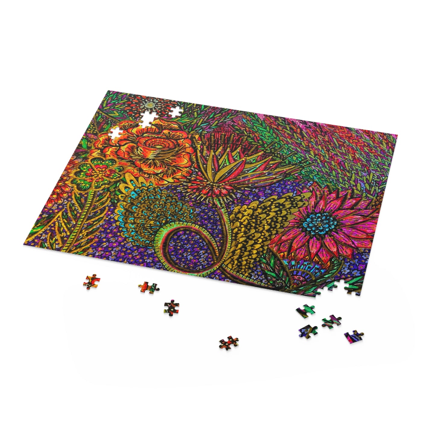 Floral Puzzle (120, 252, 500-Piece)Abstract Surreal JigSaw Puzzle, Birthday Gift, Gifts For Bridesmaids