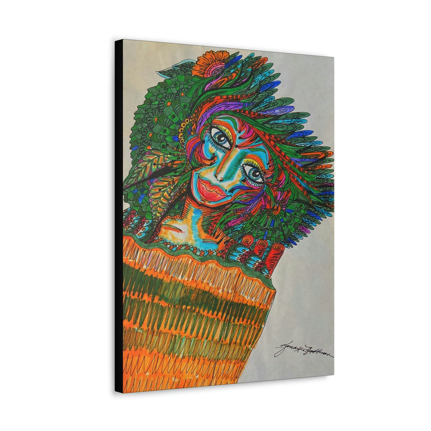 Abstract, Surreal, Funky Woman, Friendship, Inspiration Wall Art