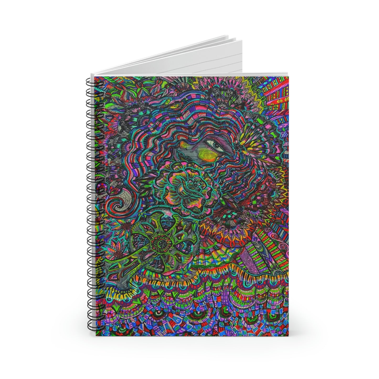 Abstract, Surreal Spiritual Spiral Notebook - Ruled Line