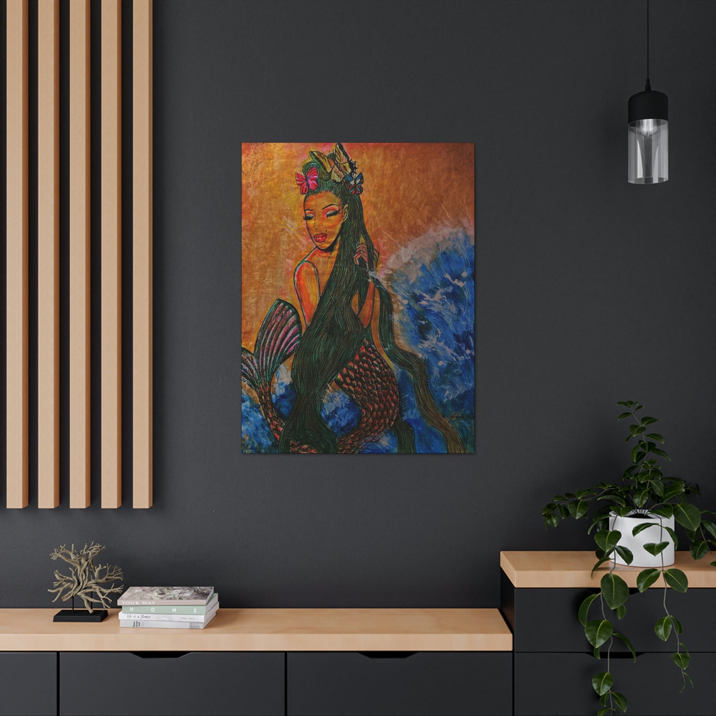A Mermaids Love For The Tide, Fashion, Abstract, Friendship, Inspiration Wall Art